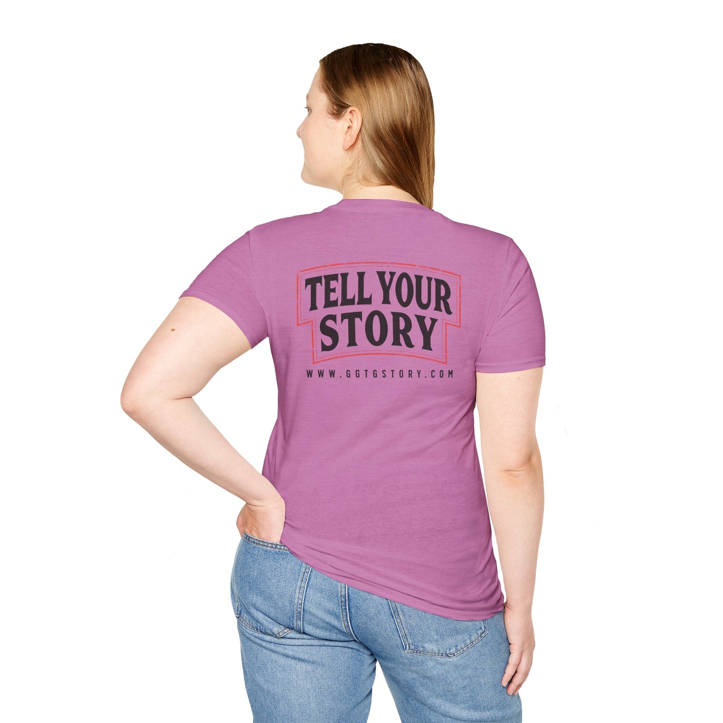 Unisex Inspirational T-Shirt - 'Give God the Glory' & 'Tell Your Story'