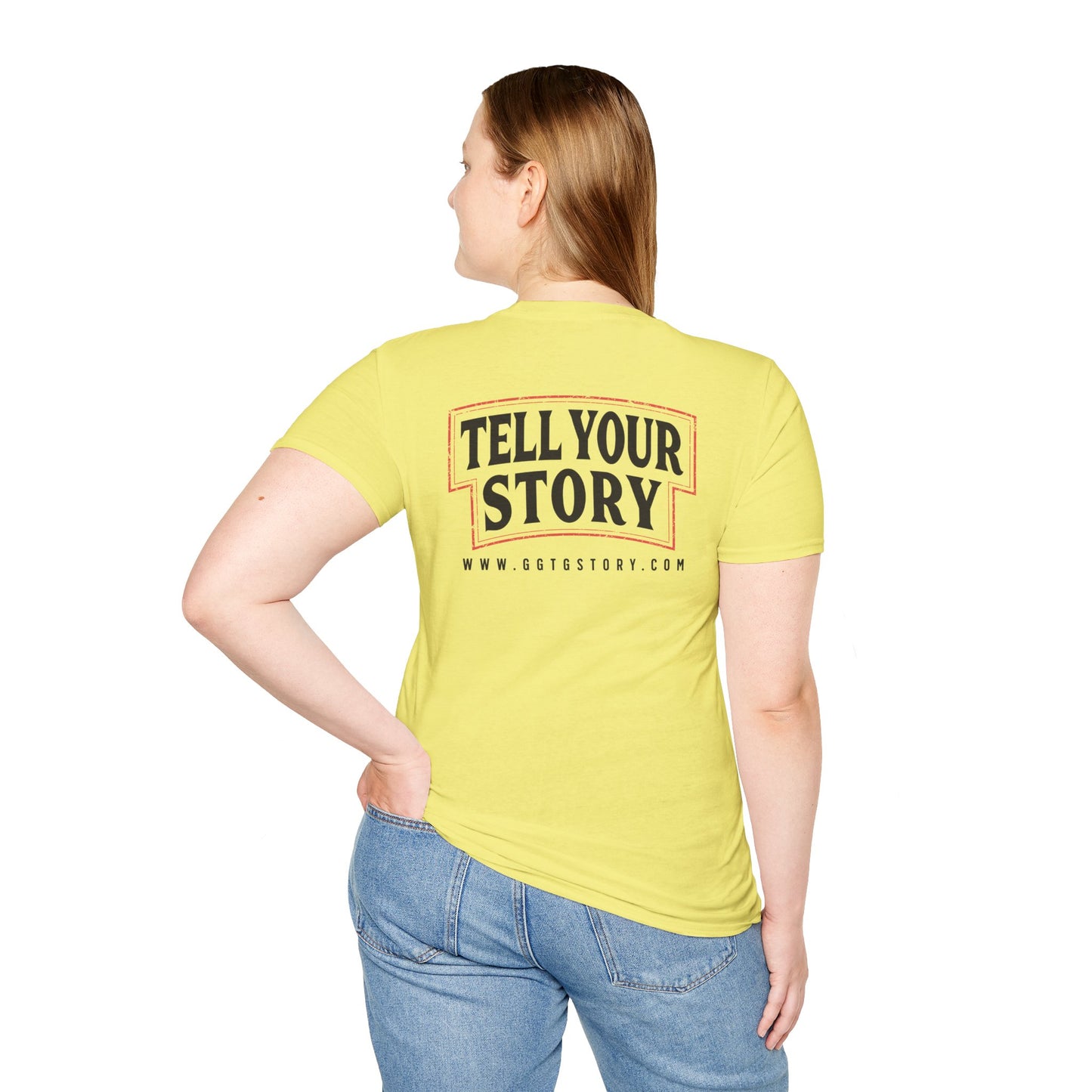 Unisex Inspirational T-Shirt - 'Give God the Glory' & 'Tell Your Story'
