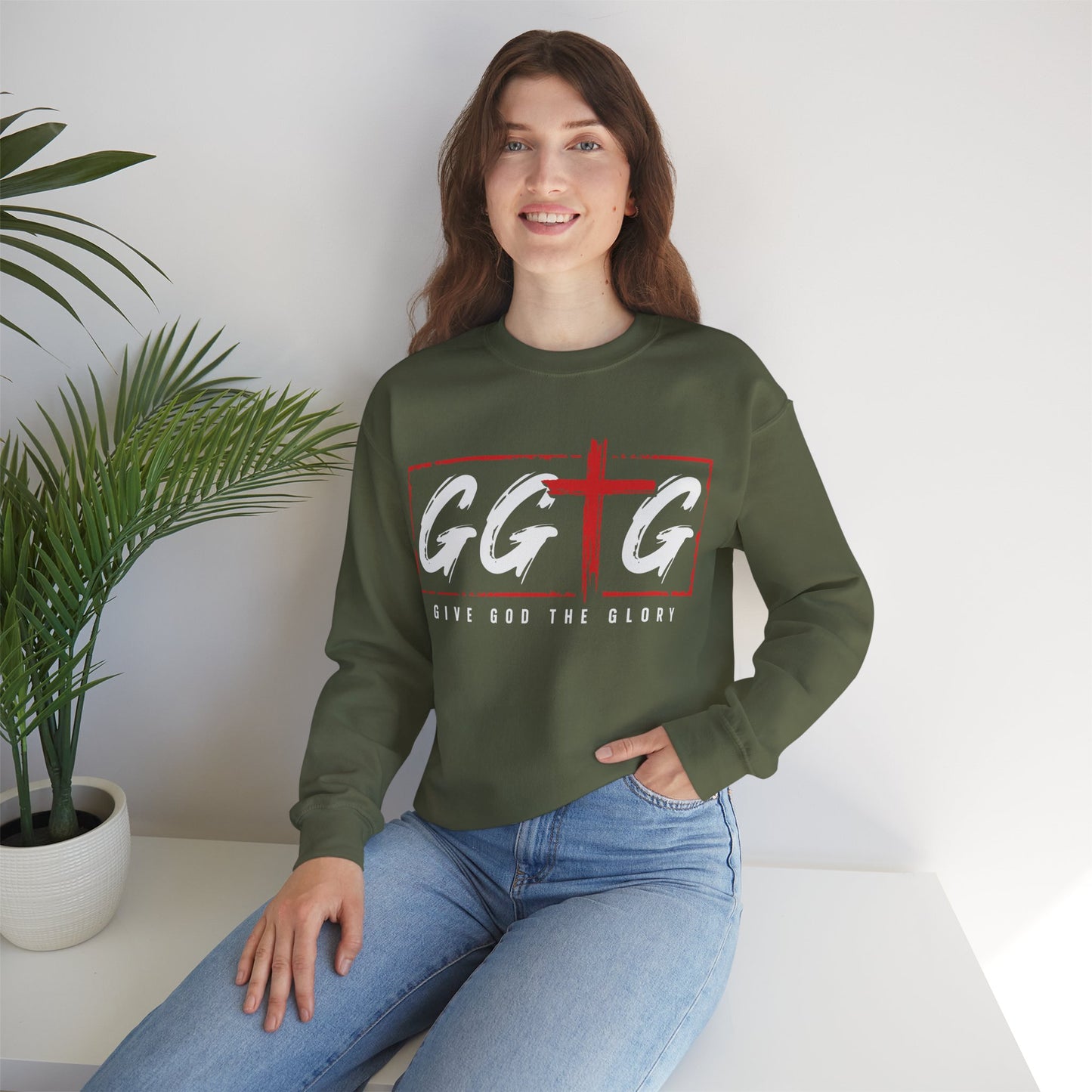 Inspiring Unisex Crewneck Sweatshirt - "Tell Your Story" Design
