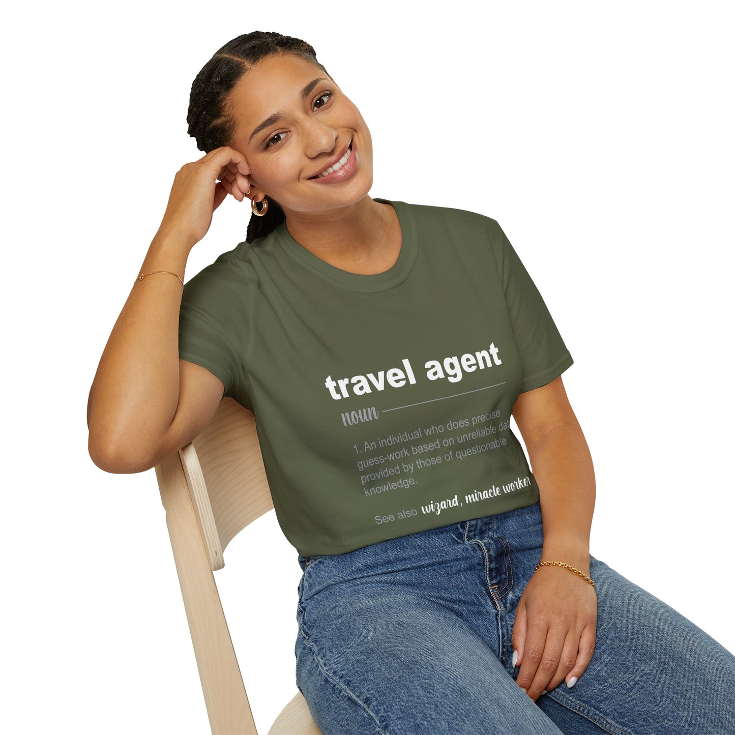 Travel Agent T-Shirt — "Noun - Travel Agent" Graphic Tee