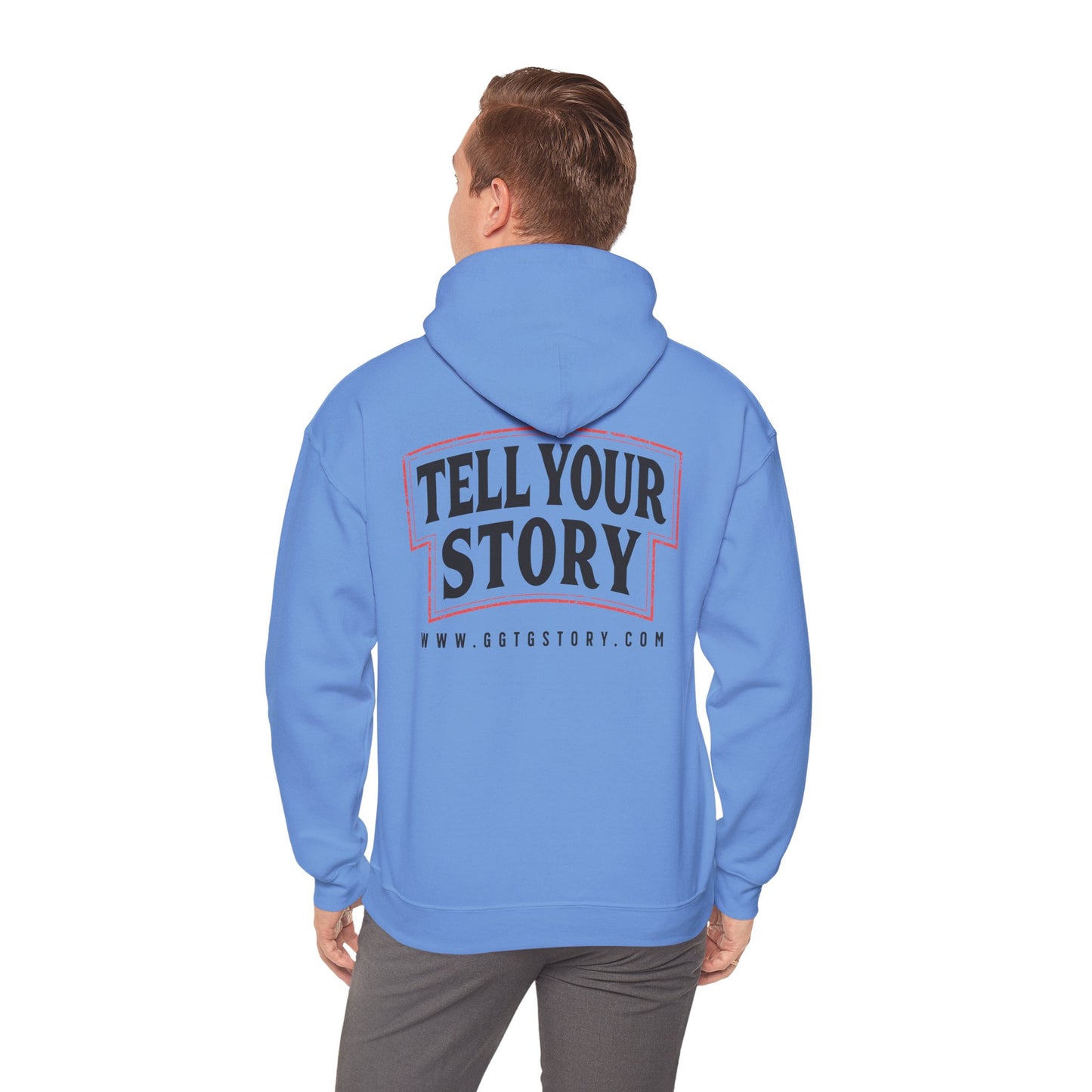 Inspirational Unisex Hoodie - "Give Good The Glory" & "Tell Your Story" Design