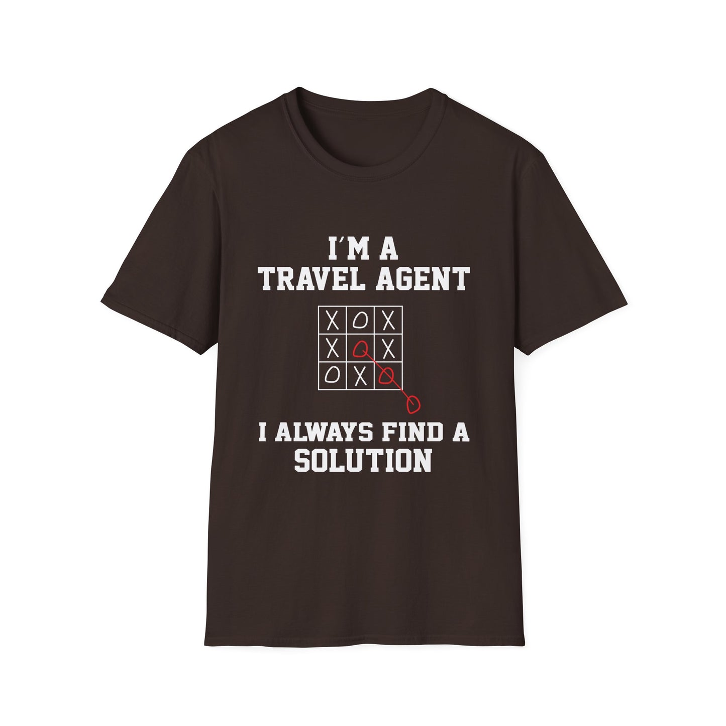 Travel Agent T-Shirt — "Always Find a Solution Travel Agent" Graphic Tee