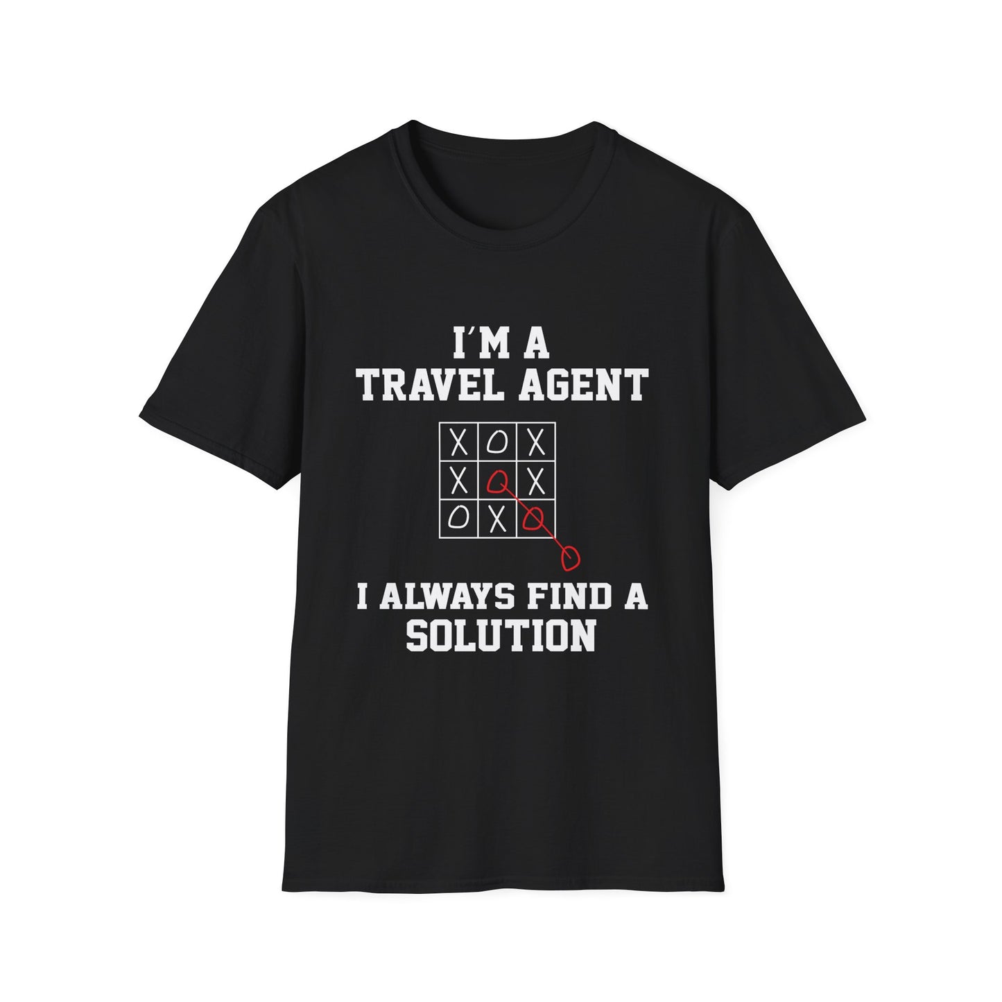Travel Agent T-Shirt — "Always Find a Solution Travel Agent" Graphic Tee