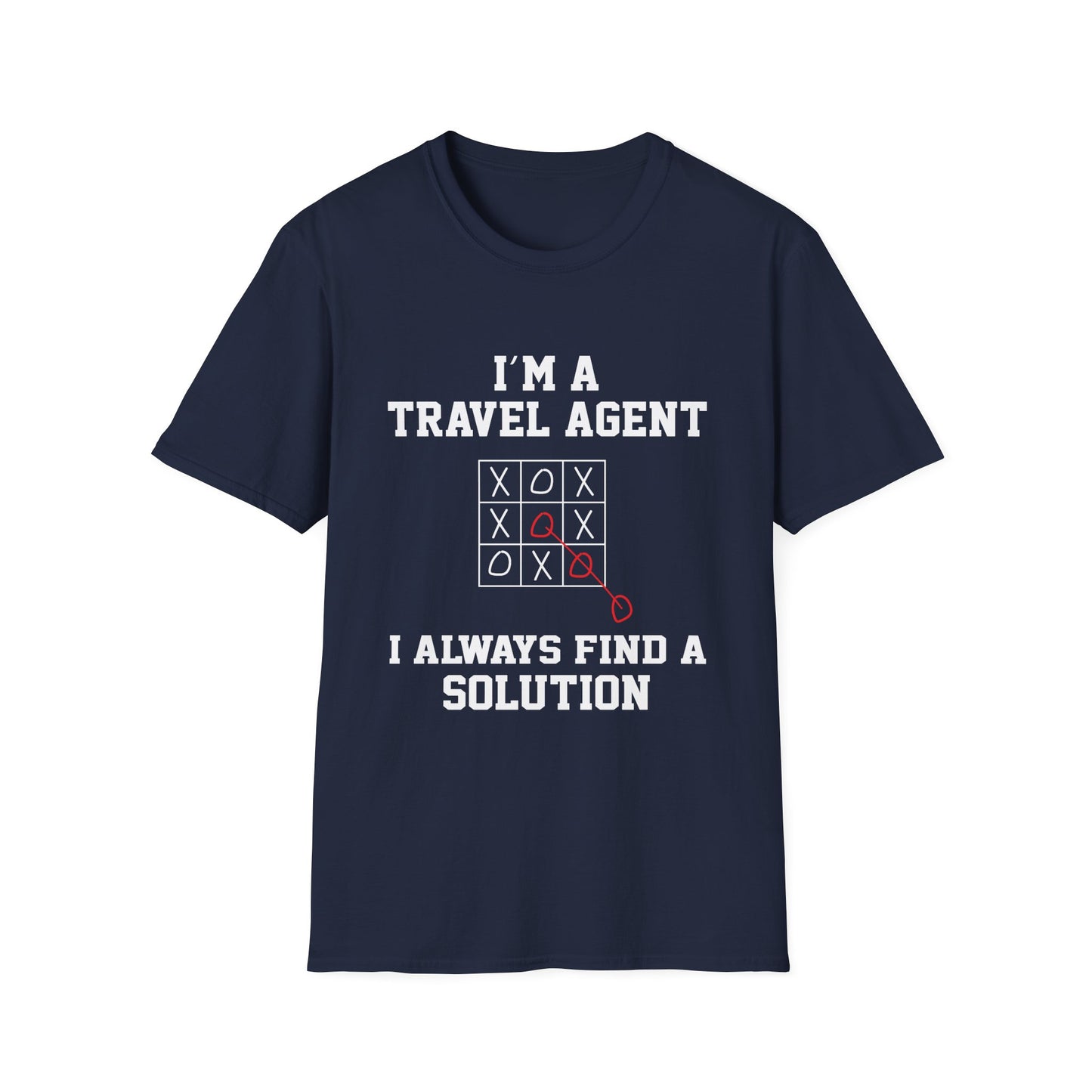 Travel Agent T-Shirt — "Always Find a Solution Travel Agent" Graphic Tee