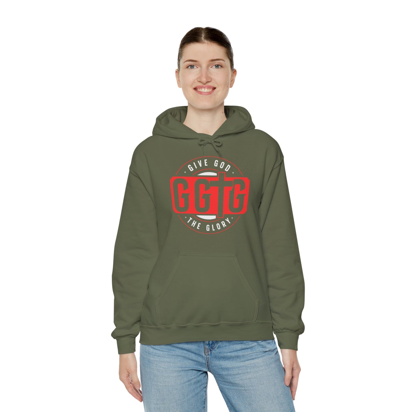 Give God the Glory Unisex Hooded Sweatshirt - Inspirational Comfort Wear