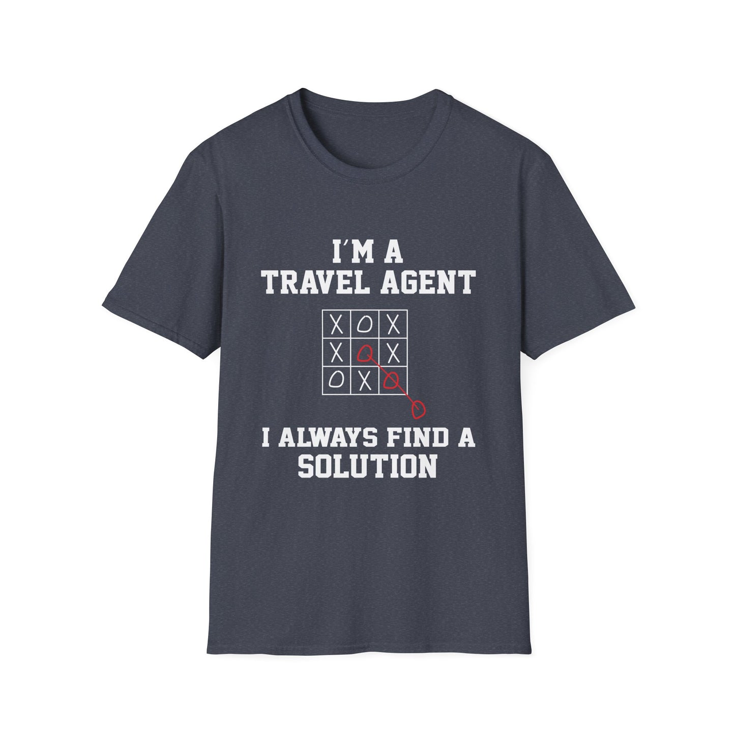 Travel Agent T-Shirt — "Always Find a Solution Travel Agent" Graphic Tee