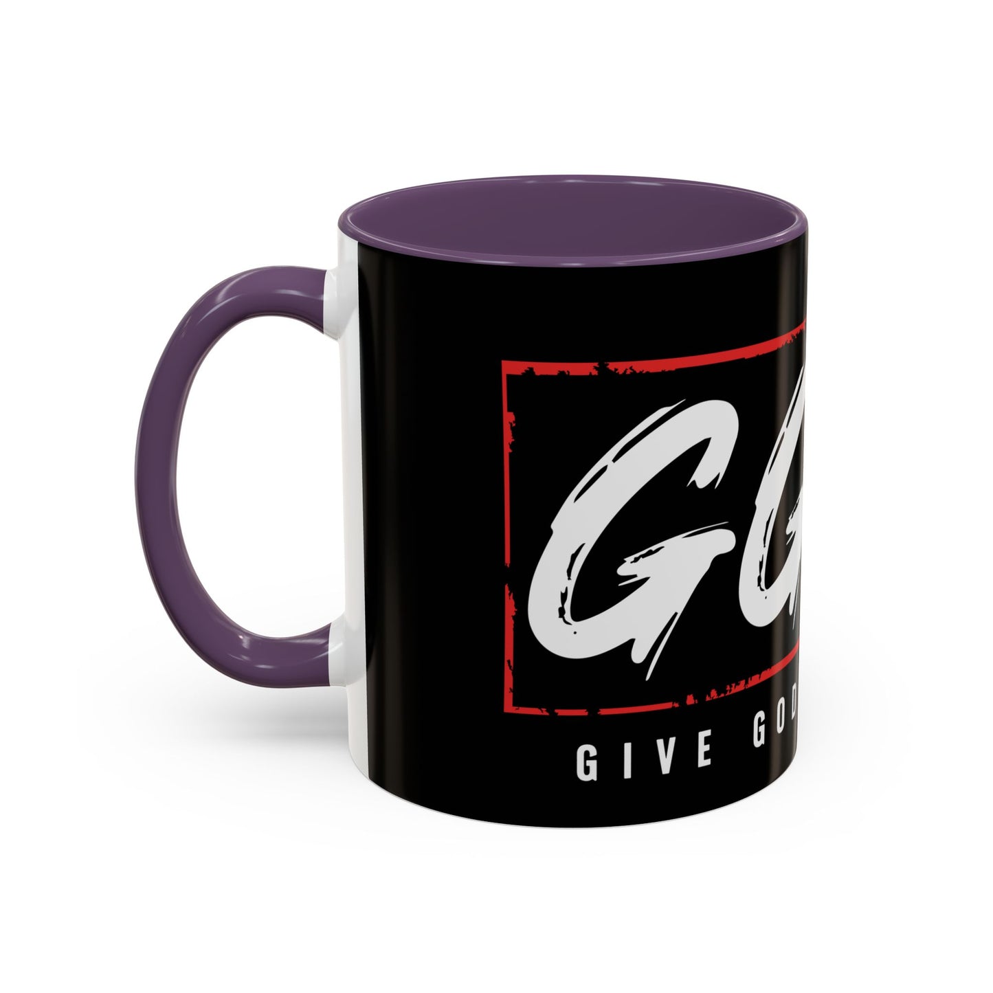 Inspirational Accent Coffee Mug - "Give God the Glory" - Perfect for Faith-Based Gifts