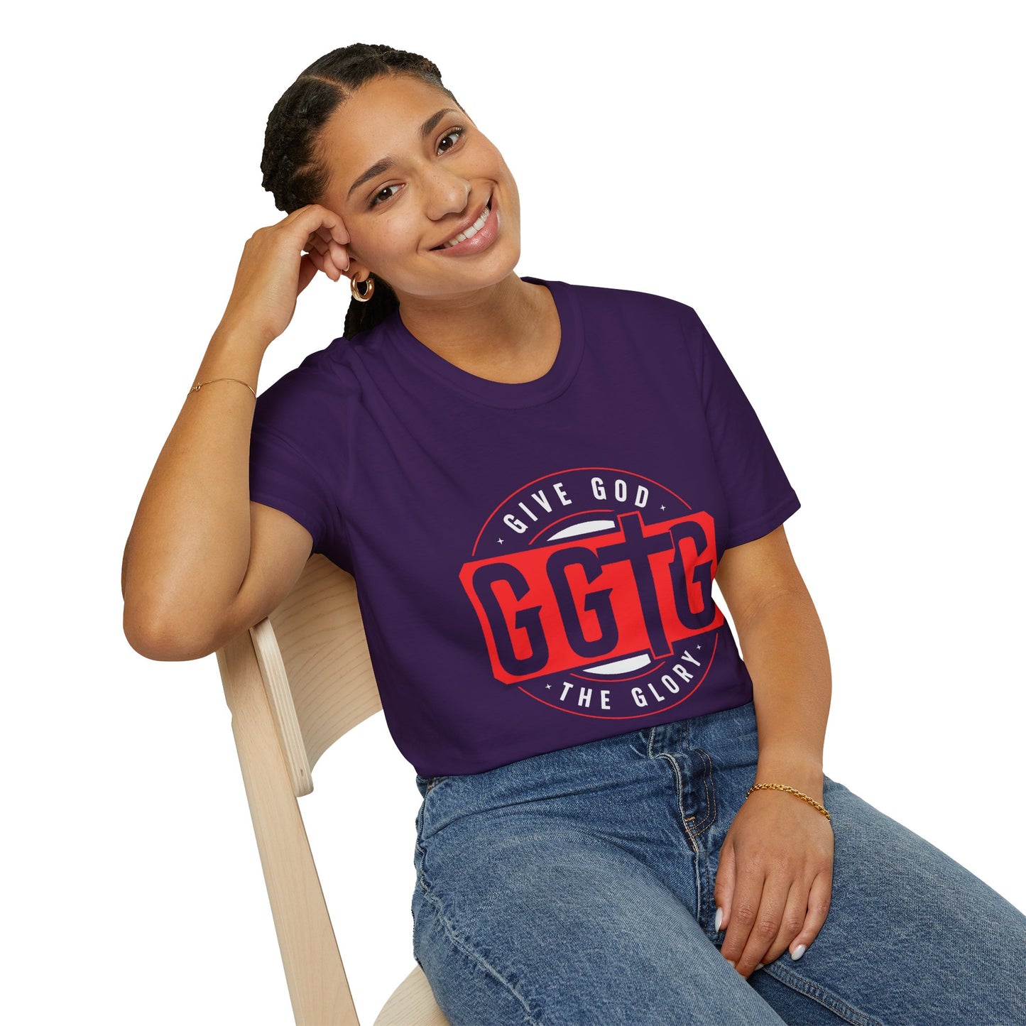 Unisex Softstyle T-Shirt - 'Give God the Glory & Tell Your Story' Inspirational Tee