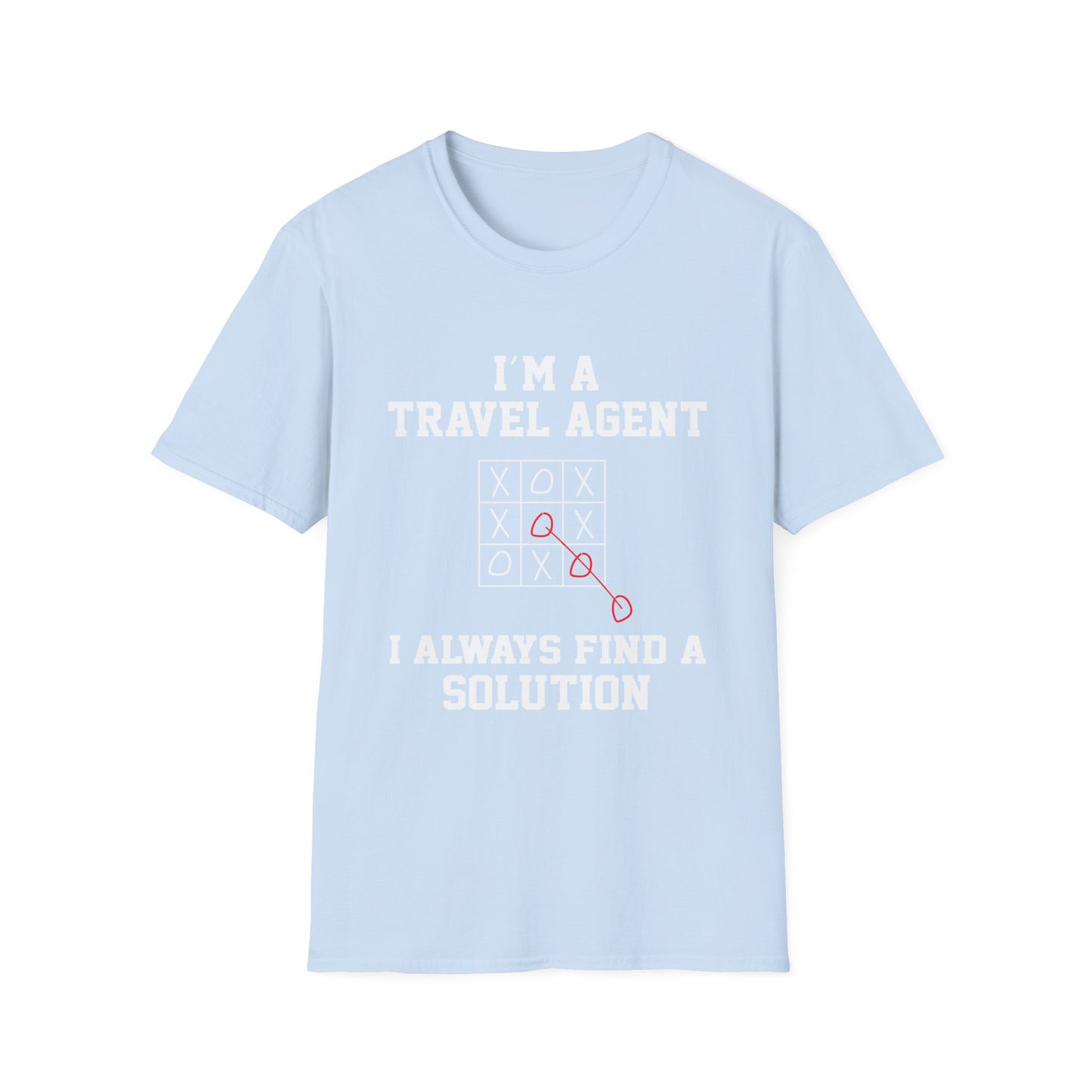 Travel Agent T-Shirt — "Always Find a Solution Travel Agent" Graphic Tee