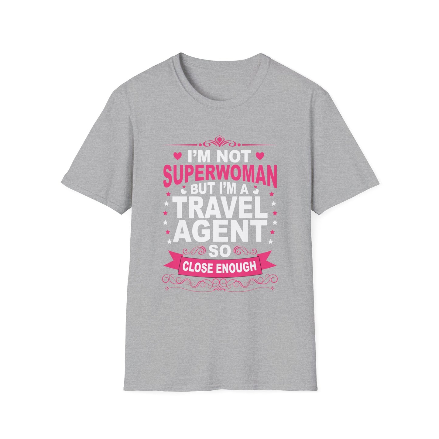Travel Agent T-Shirt — "Super Woman 2 Travel Agent" Graphic Tee
