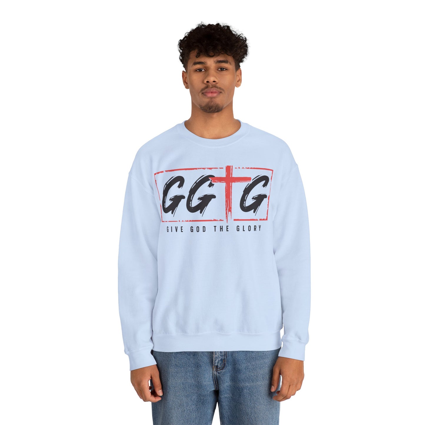 Unisex Crewneck Sweatshirt - "Give God the Glory" & "Tell Your Story" Design