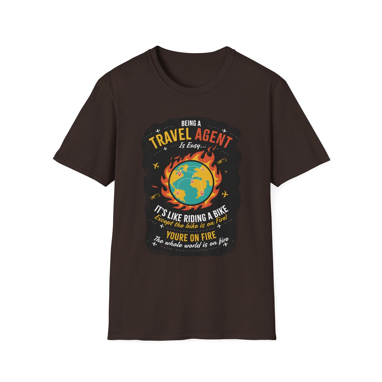 Travel Agent T-Shirt — " Being a Travel Agent is Easy" Graphic Tee