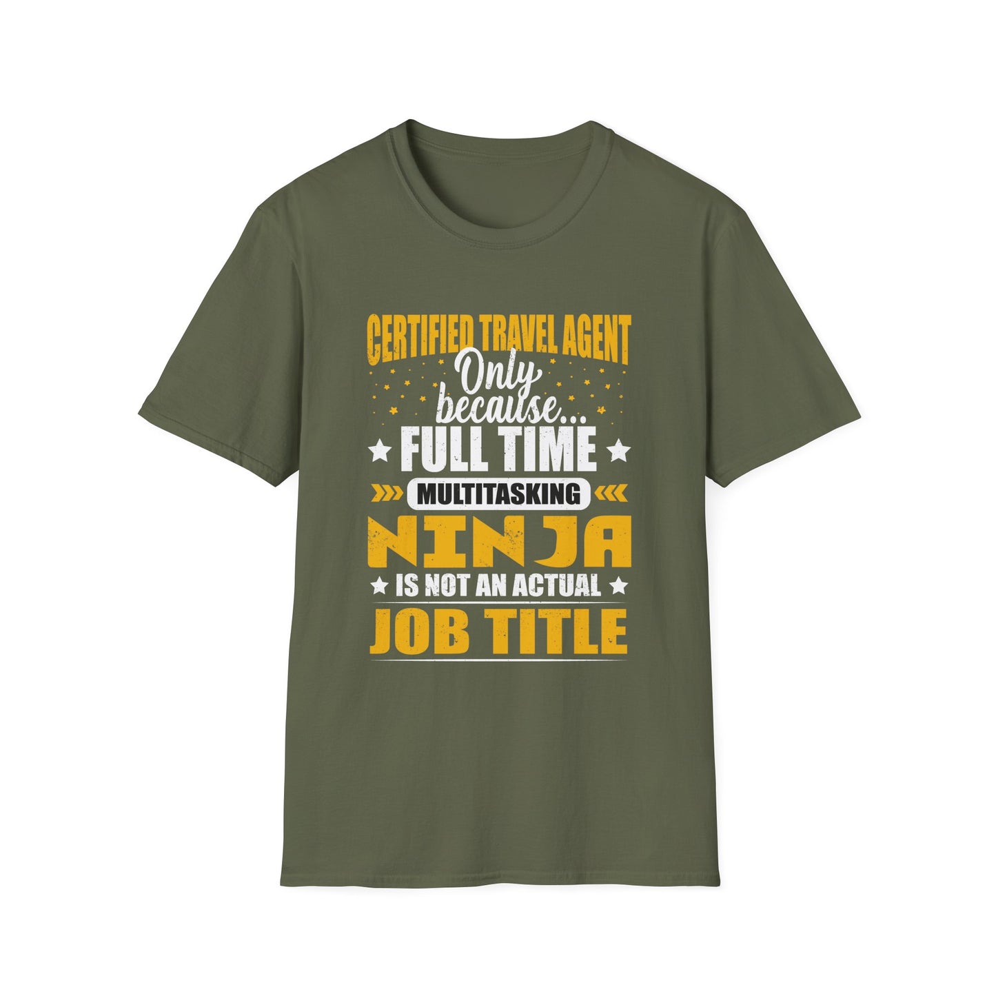 Travel Agent T-Shirt — "Ninja - Travel Agent" Graphic Tee