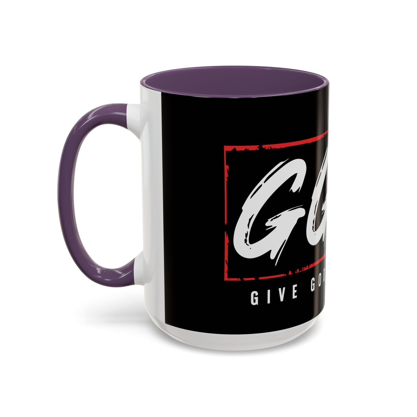 Inspirational Accent Coffee Mug - "Give God the Glory" - Perfect for Faith-Based Gifts