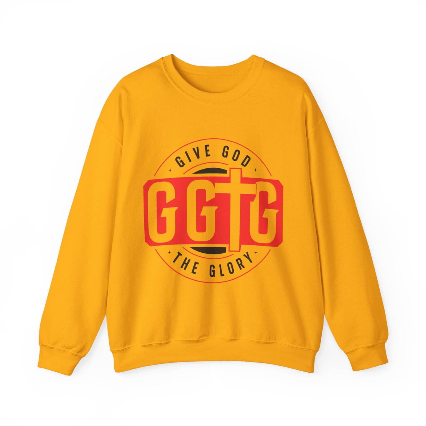 Inspirational Crewneck Sweatshirt - "Give God The Glory" & "Tell Your Story"