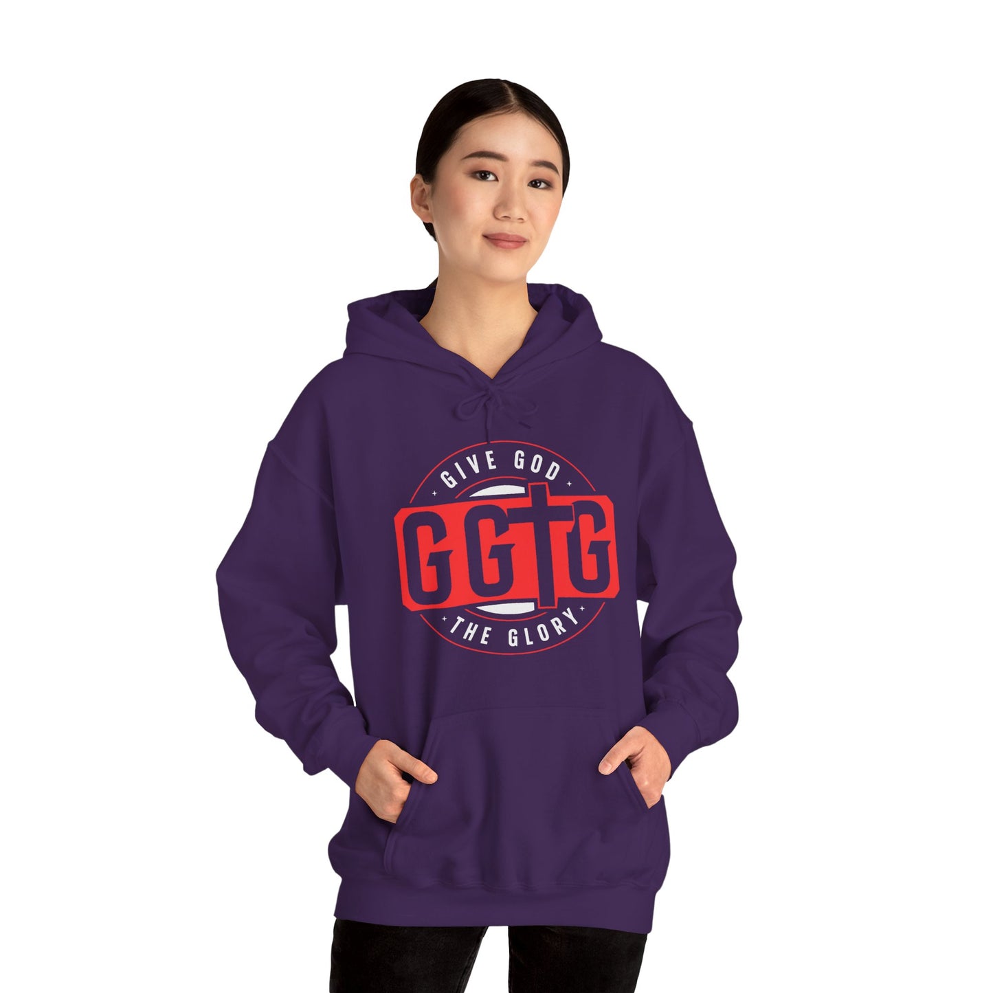 Give God the Glory Unisex Hooded Sweatshirt - Inspirational Comfort Wear