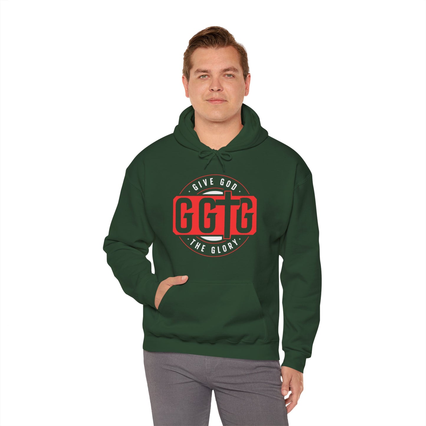 Give God the Glory Unisex Hooded Sweatshirt - Inspirational Comfort Wear