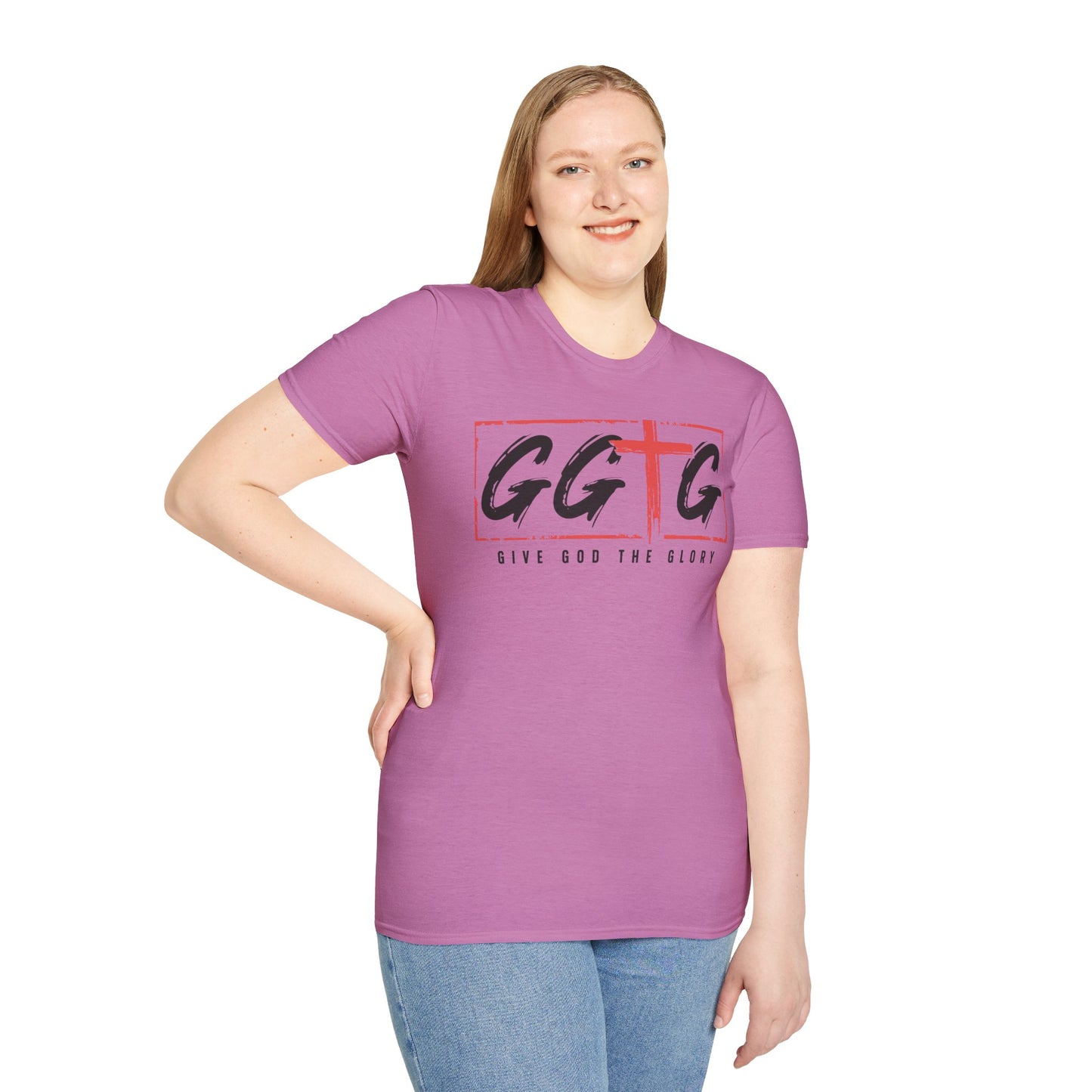 Unisex Inspirational T-Shirt - 'Give God the Glory' & 'Tell Your Story'