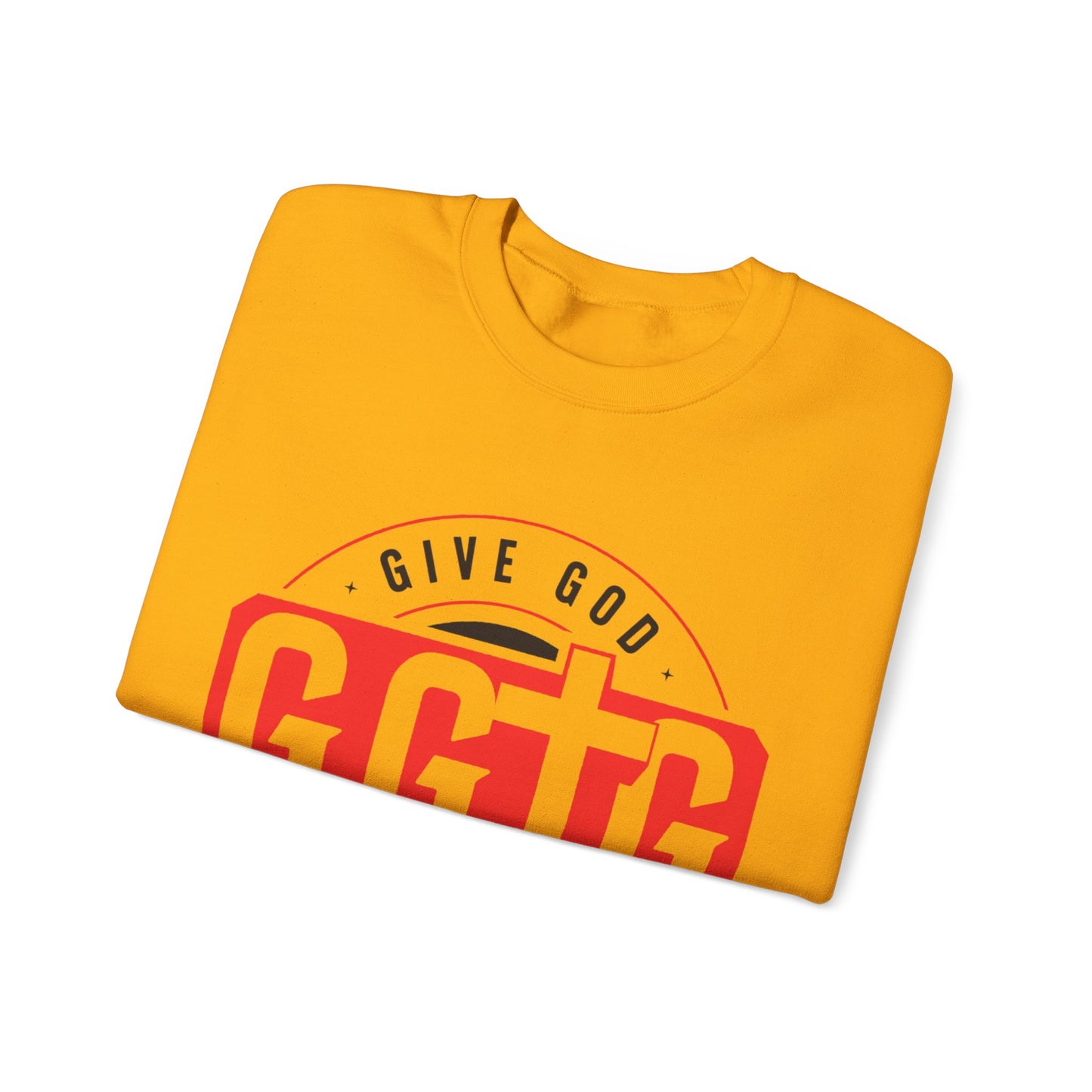 Inspirational Crewneck Sweatshirt - "Give God The Glory" & "Tell Your Story"