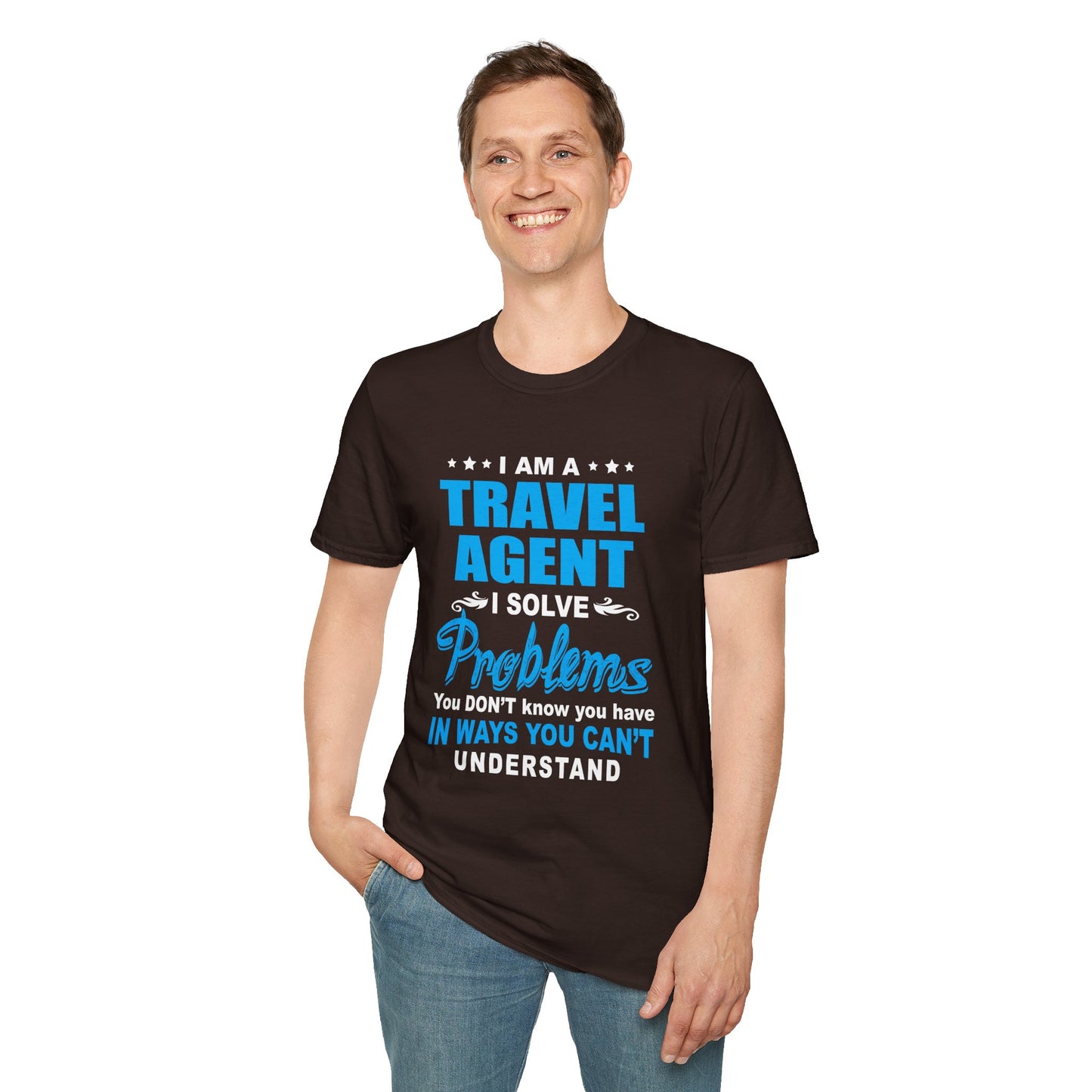 Travel Agent T-Shirt — "Solve Problems Travel Agent" Graphic Tee