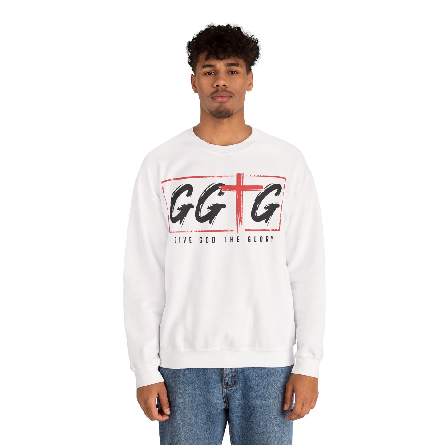 Unisex Crewneck Sweatshirt - "Give God the Glory" & "Tell Your Story" Design