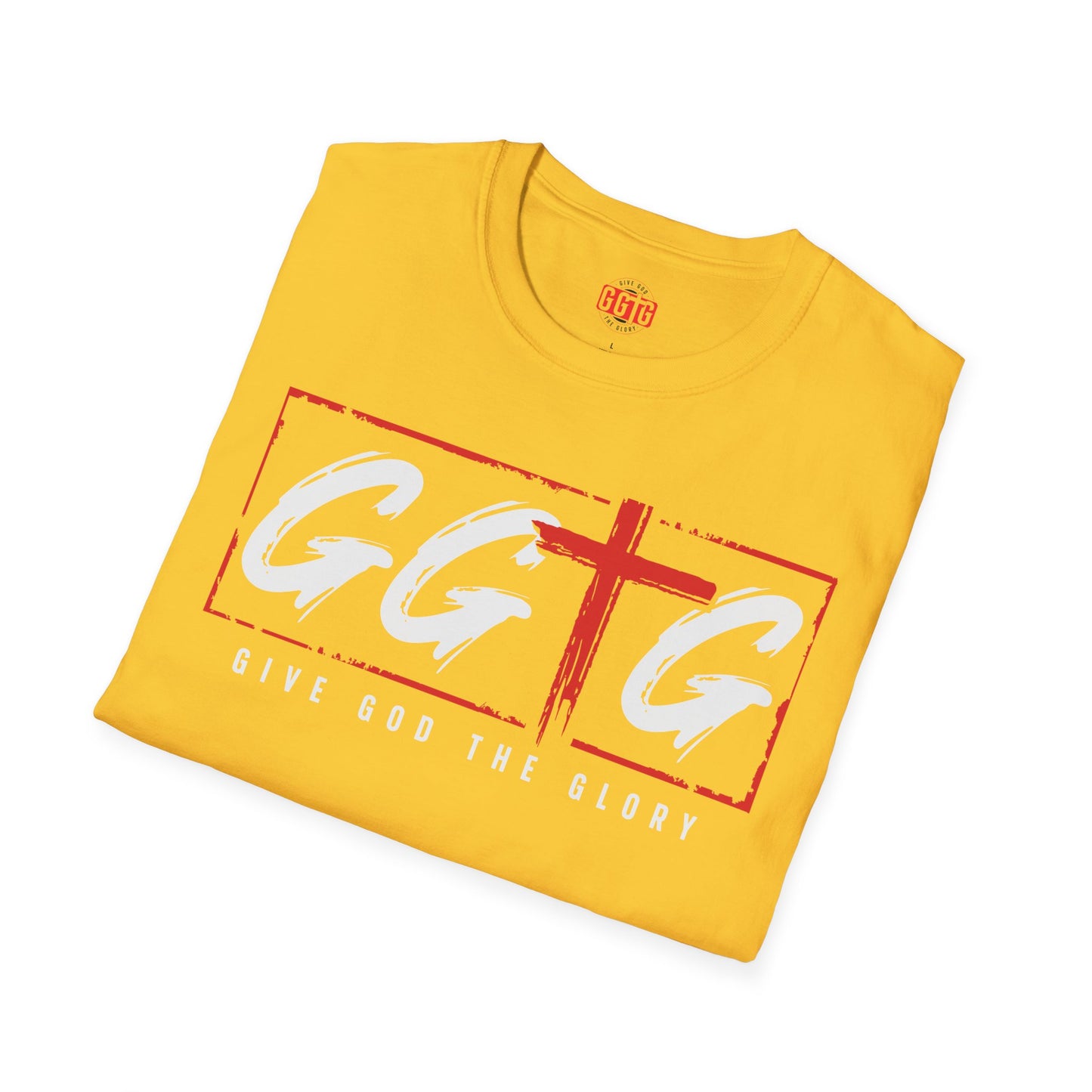 Unisex Softstyle T-Shirt  Inspirational - "Give God the Glory" & "Tell Your Story"