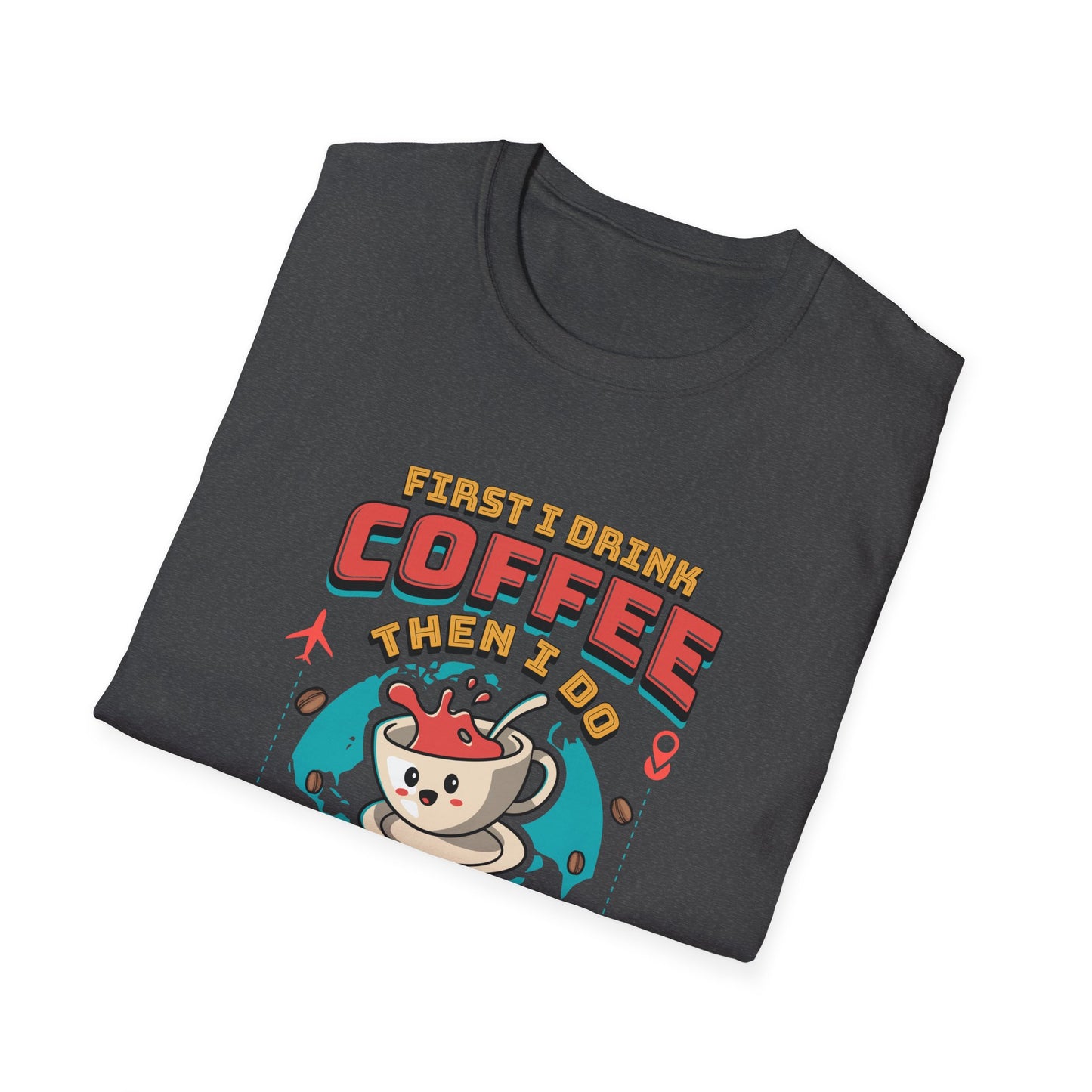 Travel Agent T-Shirt — " Coffee Travel Agent" Graphic Tee