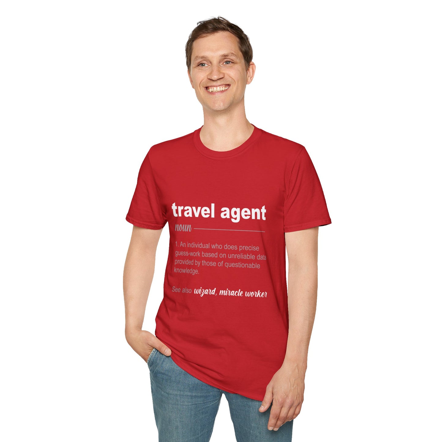 Travel Agent T-Shirt — "Noun - Travel Agent" Graphic Tee