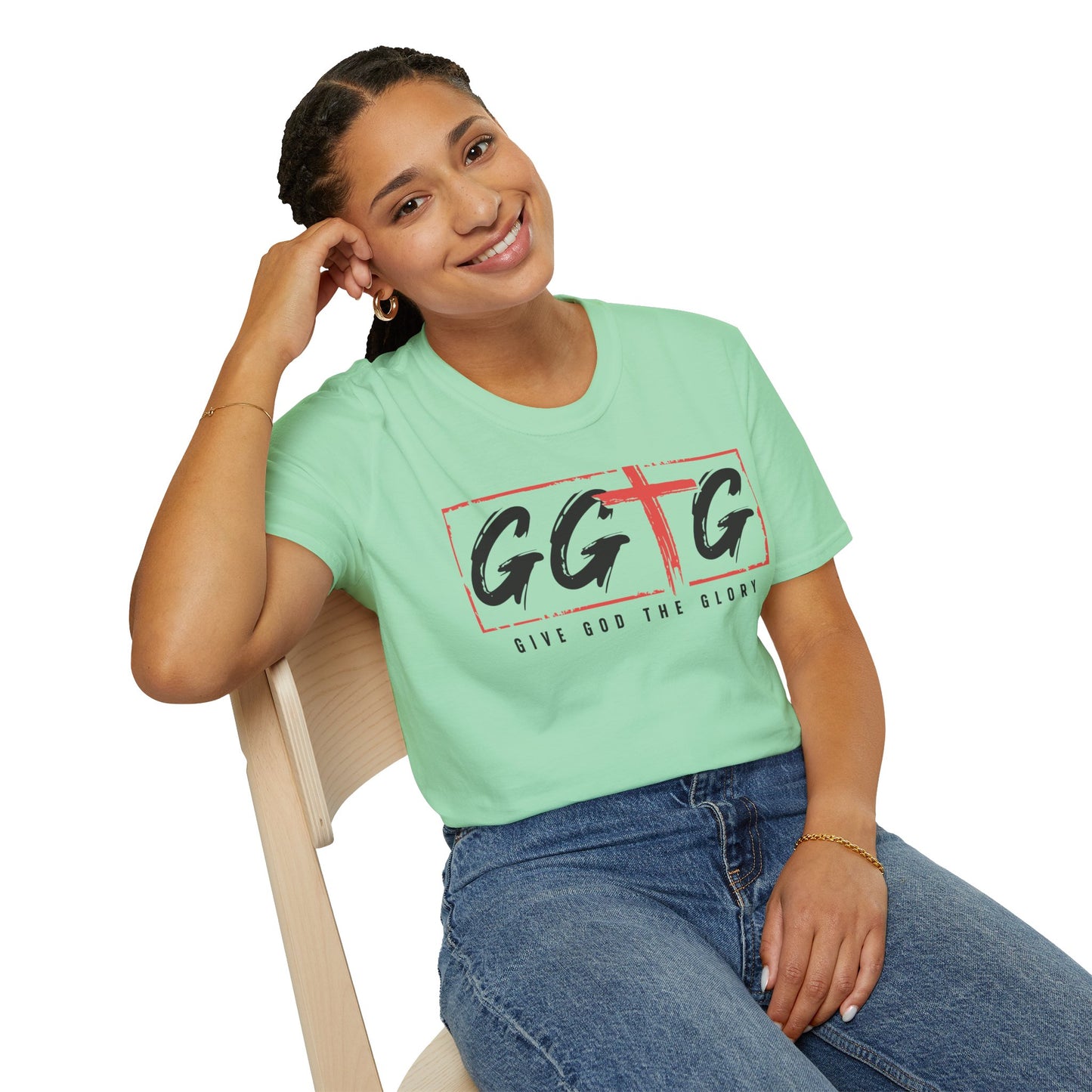 Unisex Inspirational T-Shirt - 'Give God the Glory' & 'Tell Your Story'