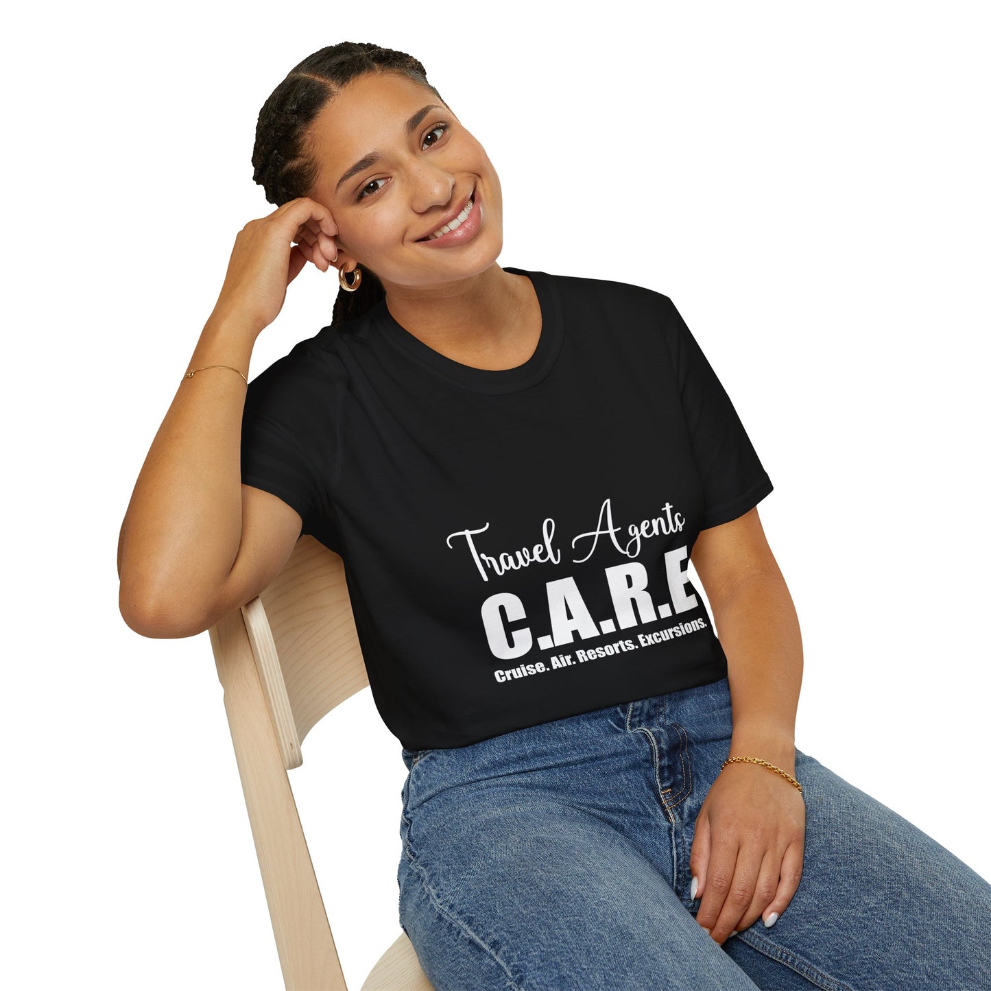 Travel Agent T-Shirt — " CARE Travel Agent" Graphic Tee