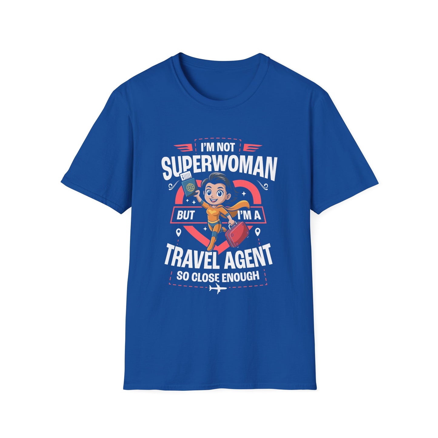 Travel Agent T-Shirt — " Super Woman Travel Agent" Graphic Tee