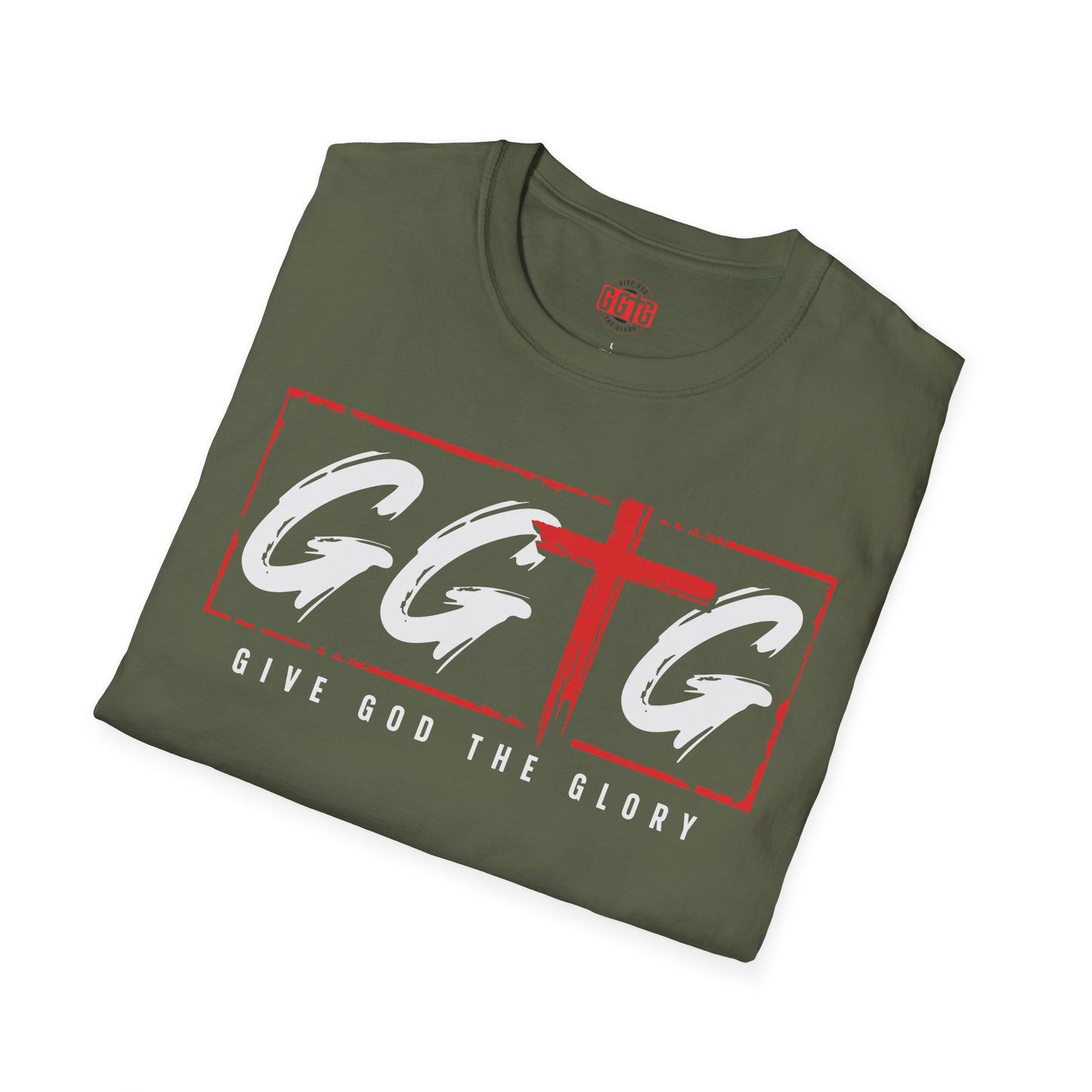 Unisex Softstyle T-Shirt  Inspirational - "Give God the Glory" & "Tell Your Story"