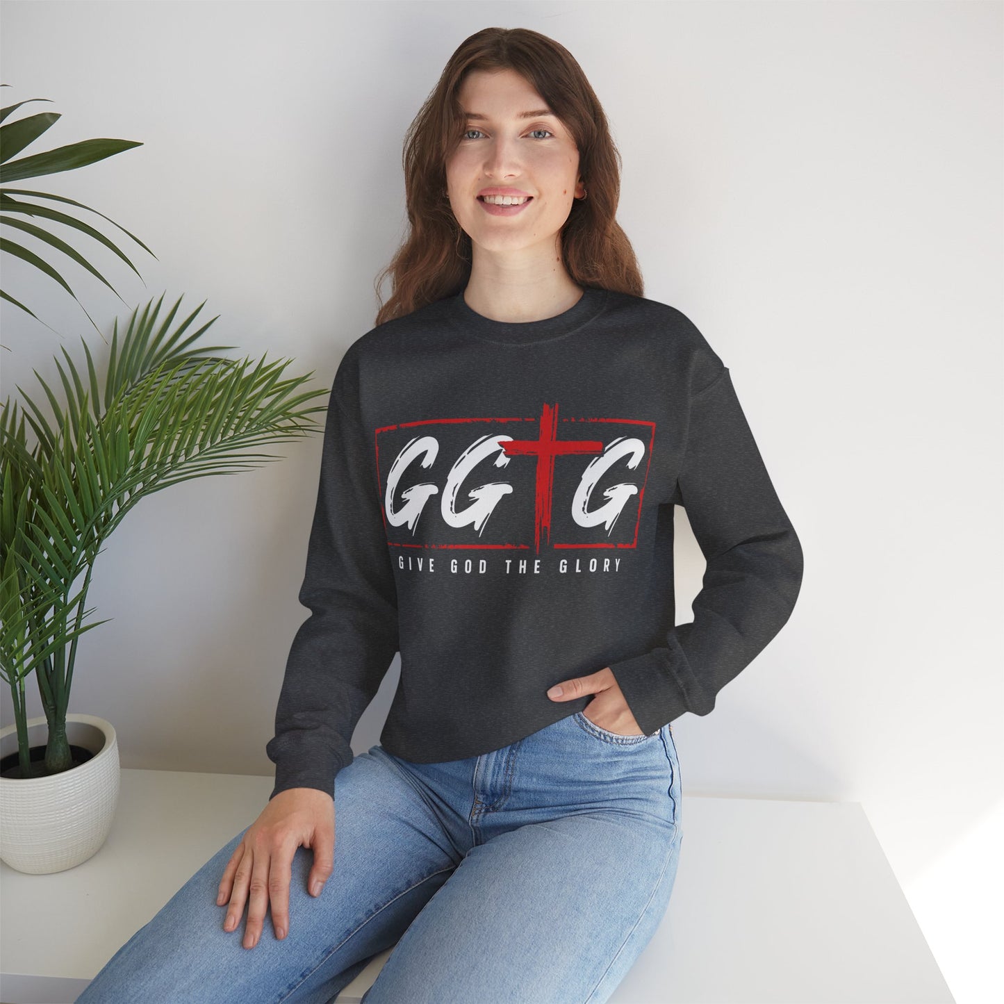 Inspiring Unisex Crewneck Sweatshirt - "Tell Your Story" Design