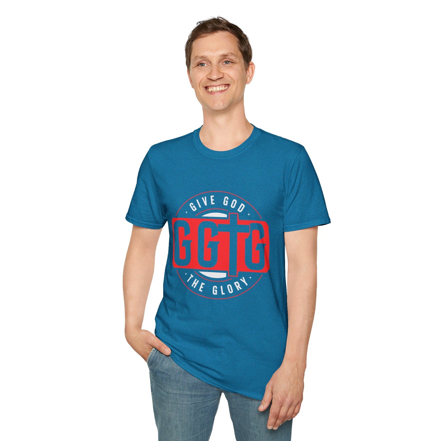 Unisex Softstyle T-Shirt - 'Give God the Glory & Tell Your Story' Inspirational Tee