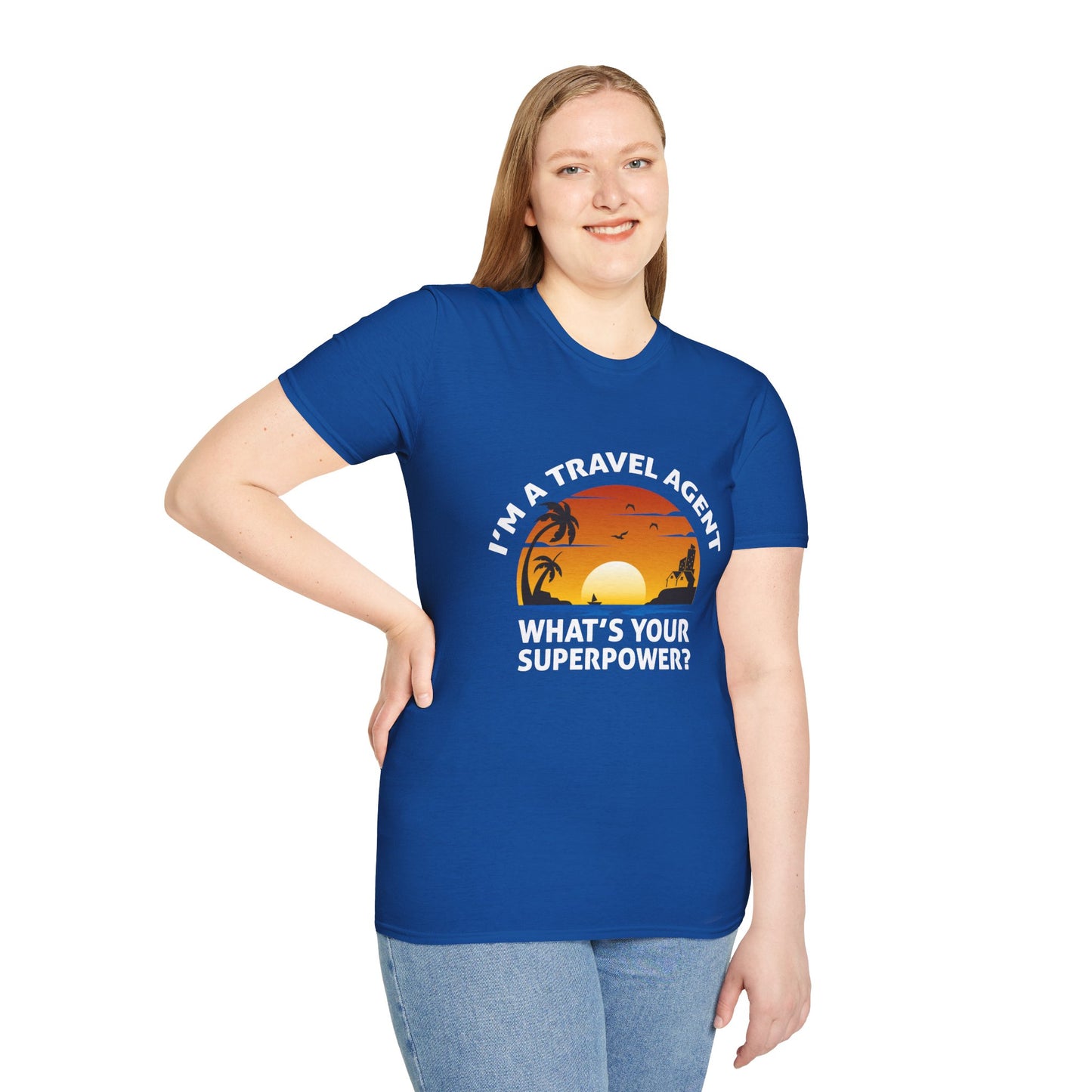 Travel Agent T-Shirt — "Super Power - Travel Agent" Graphic Tee