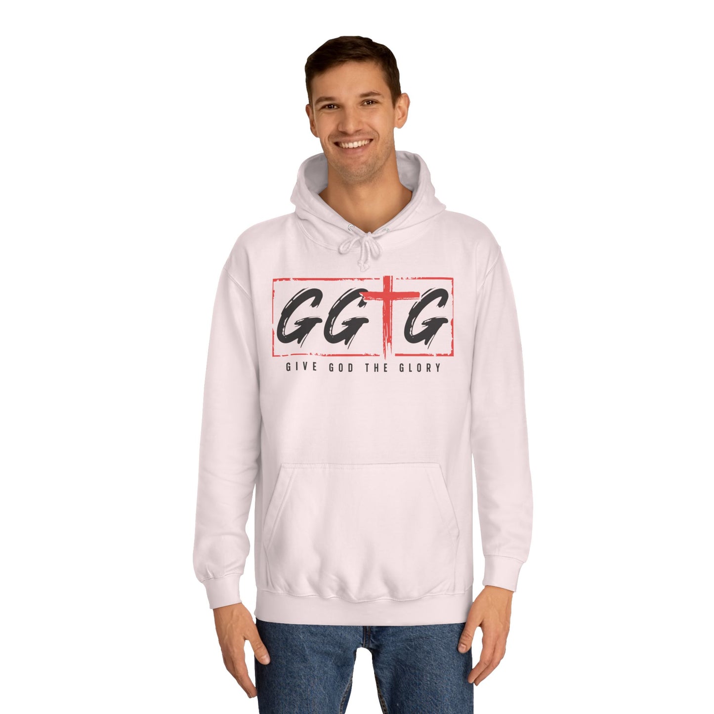Unisex College Hoodie - Give God The Glory & Tell Your Story