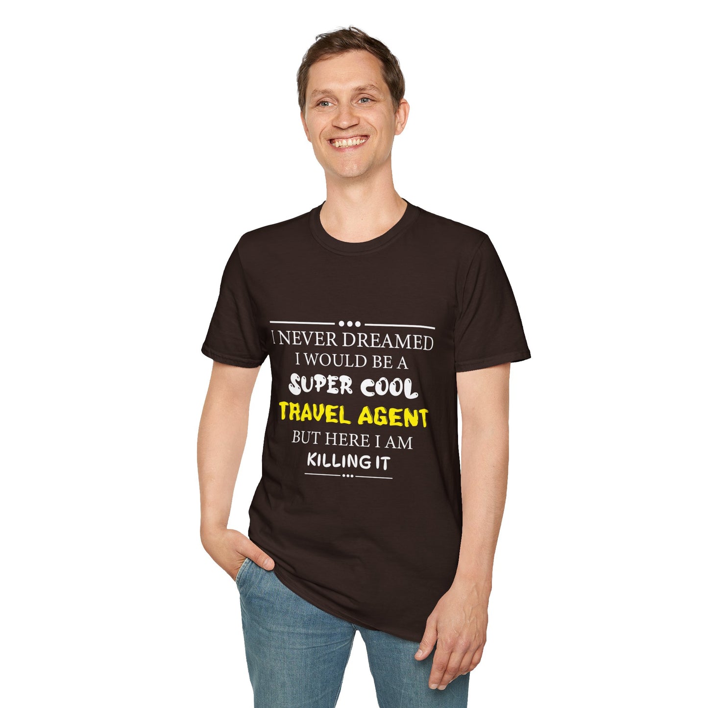Travel Agent T-Shirt — "Super Cool - Travel Agent" Graphic Tee
