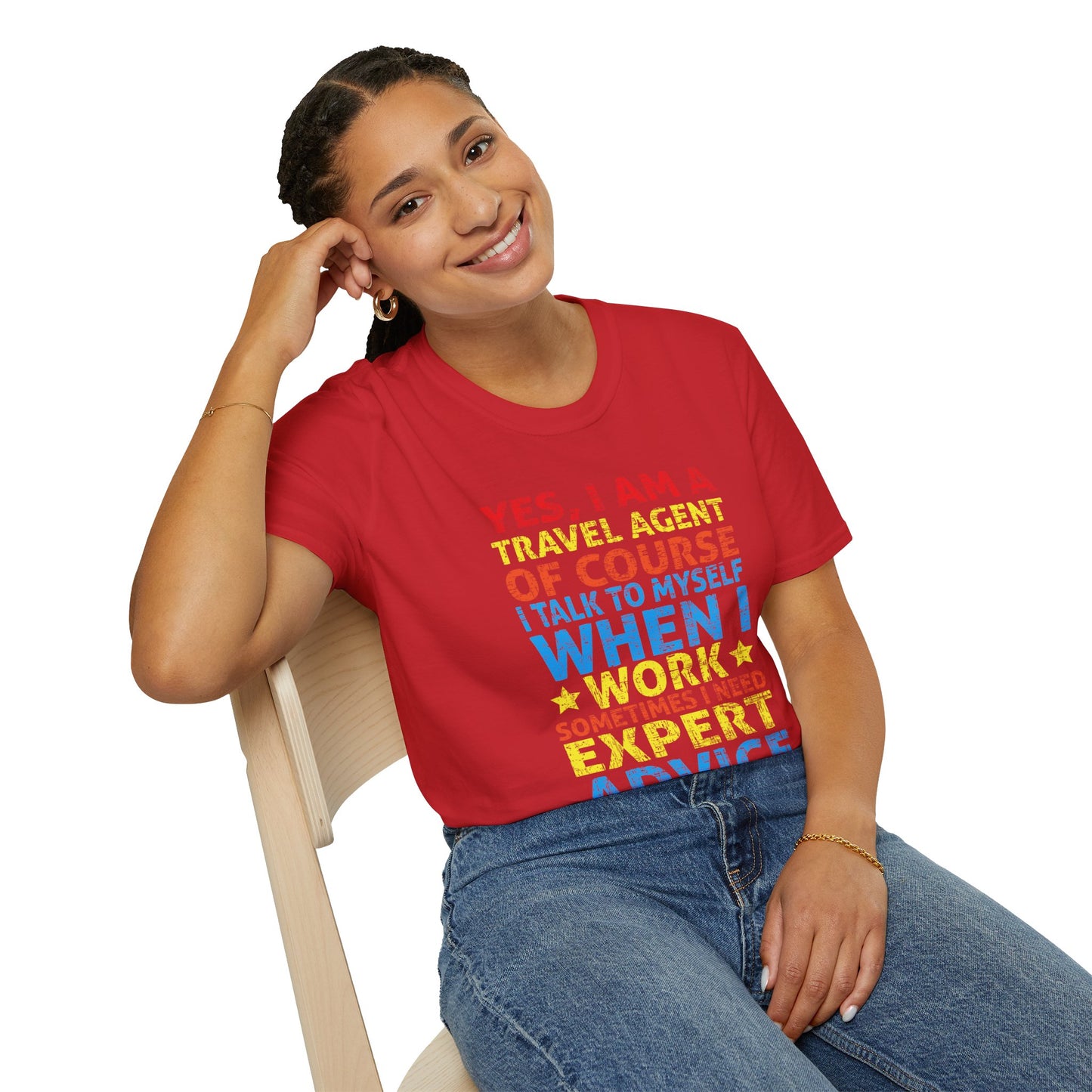 Travel Agent T-Shirt — "Expert Advice - Travel Agent" Graphic Tee