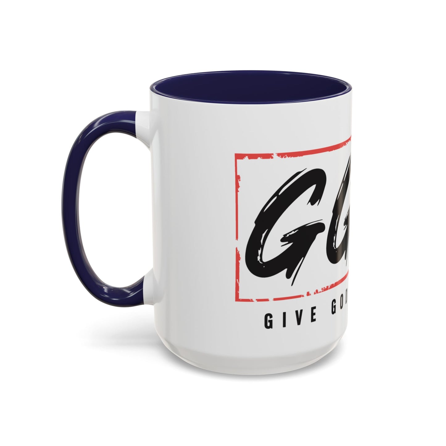 Faith-Inspired Accent Coffee Mug - 11/15oz with 'Give God the Glory' Design