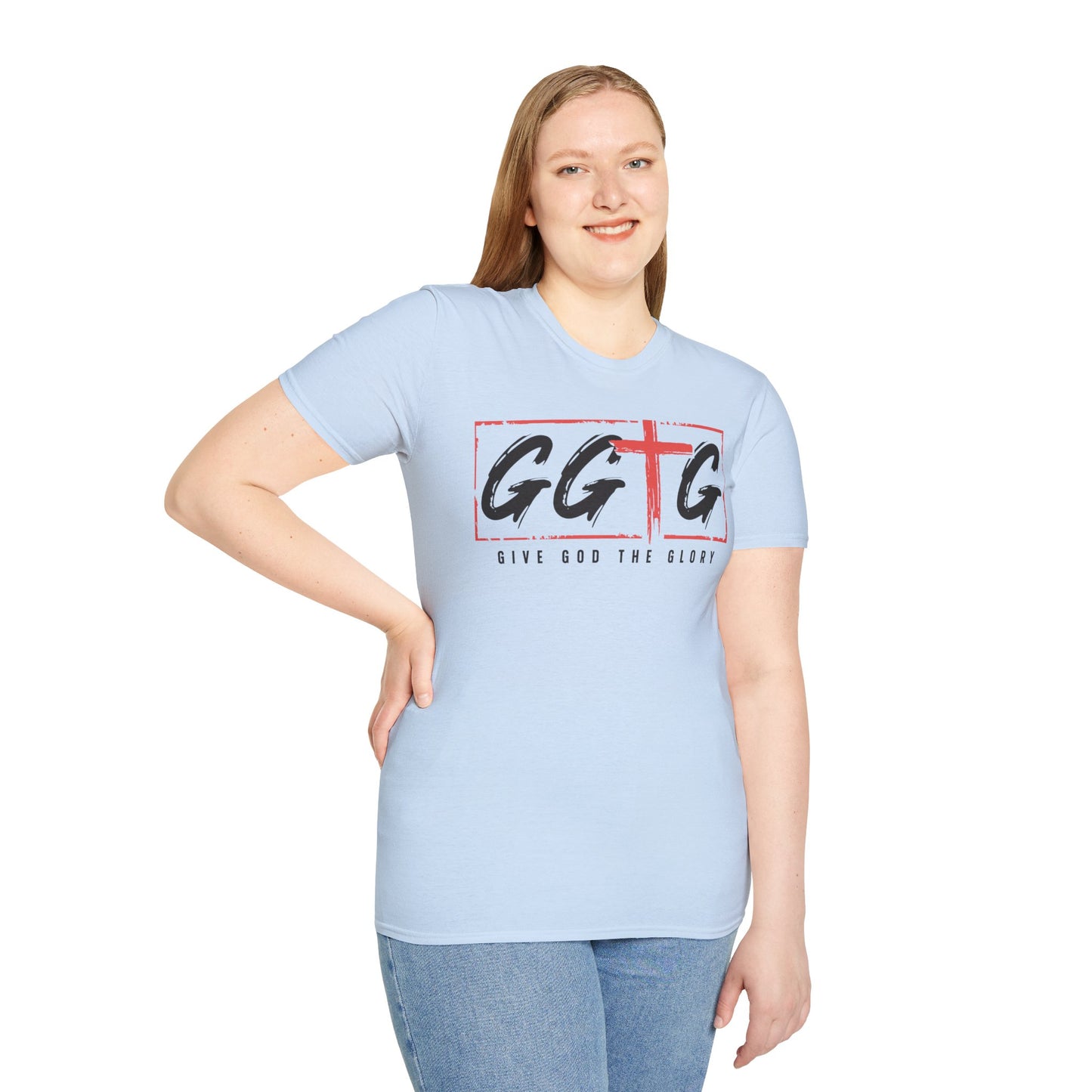 Unisex Inspirational T-Shirt - 'Give God the Glory' & 'Tell Your Story'