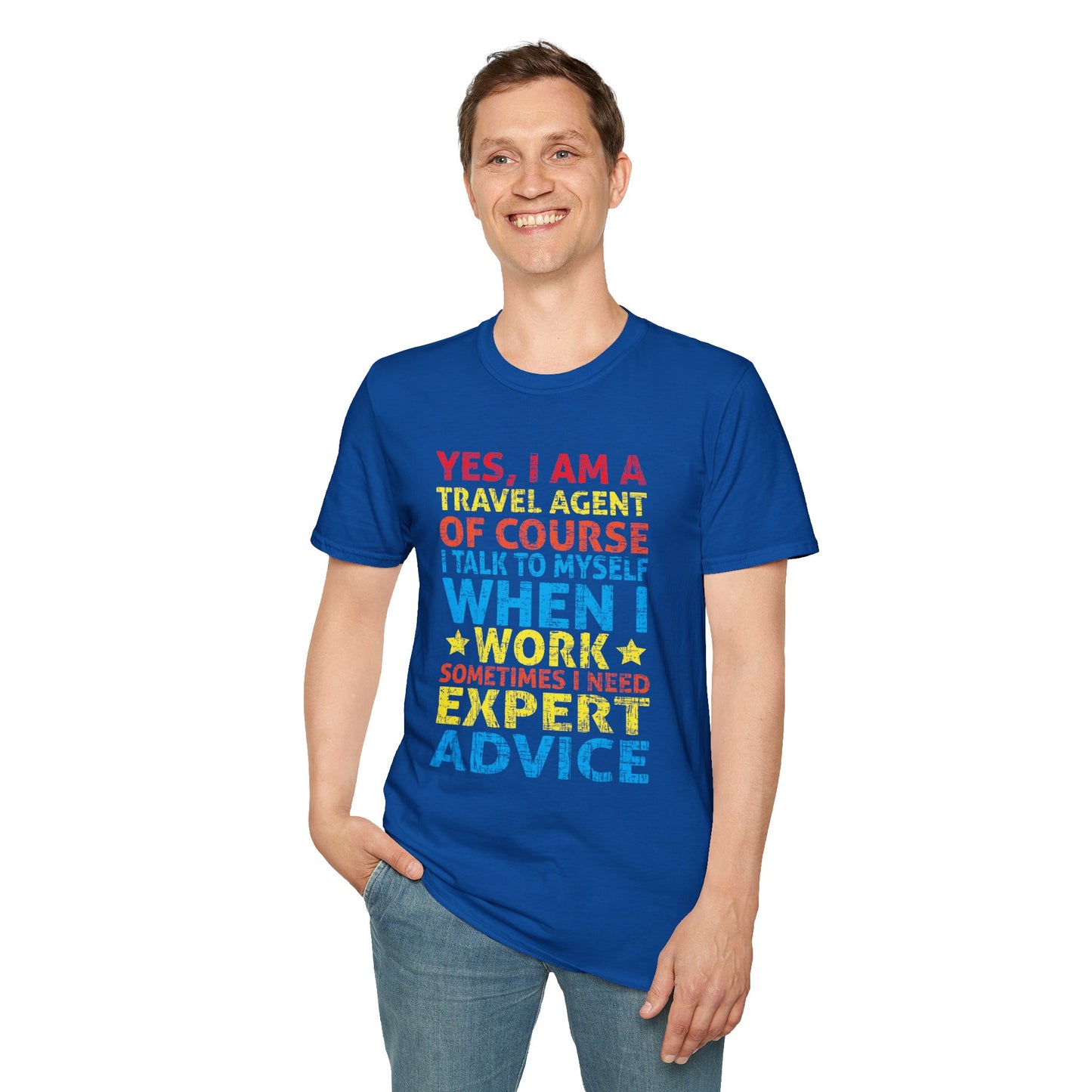 Travel Agent T-Shirt — "Expert Advice - Travel Agent" Graphic Tee