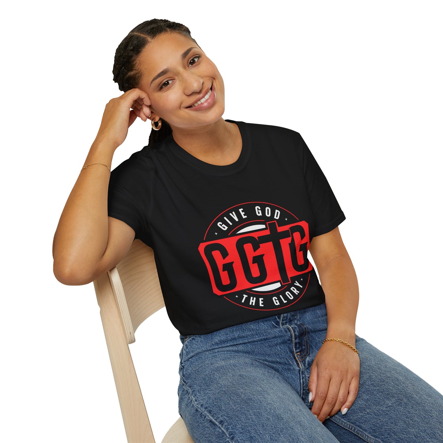 Unisex Softstyle T-Shirt - 'Give God the Glory & Tell Your Story' Inspirational Tee