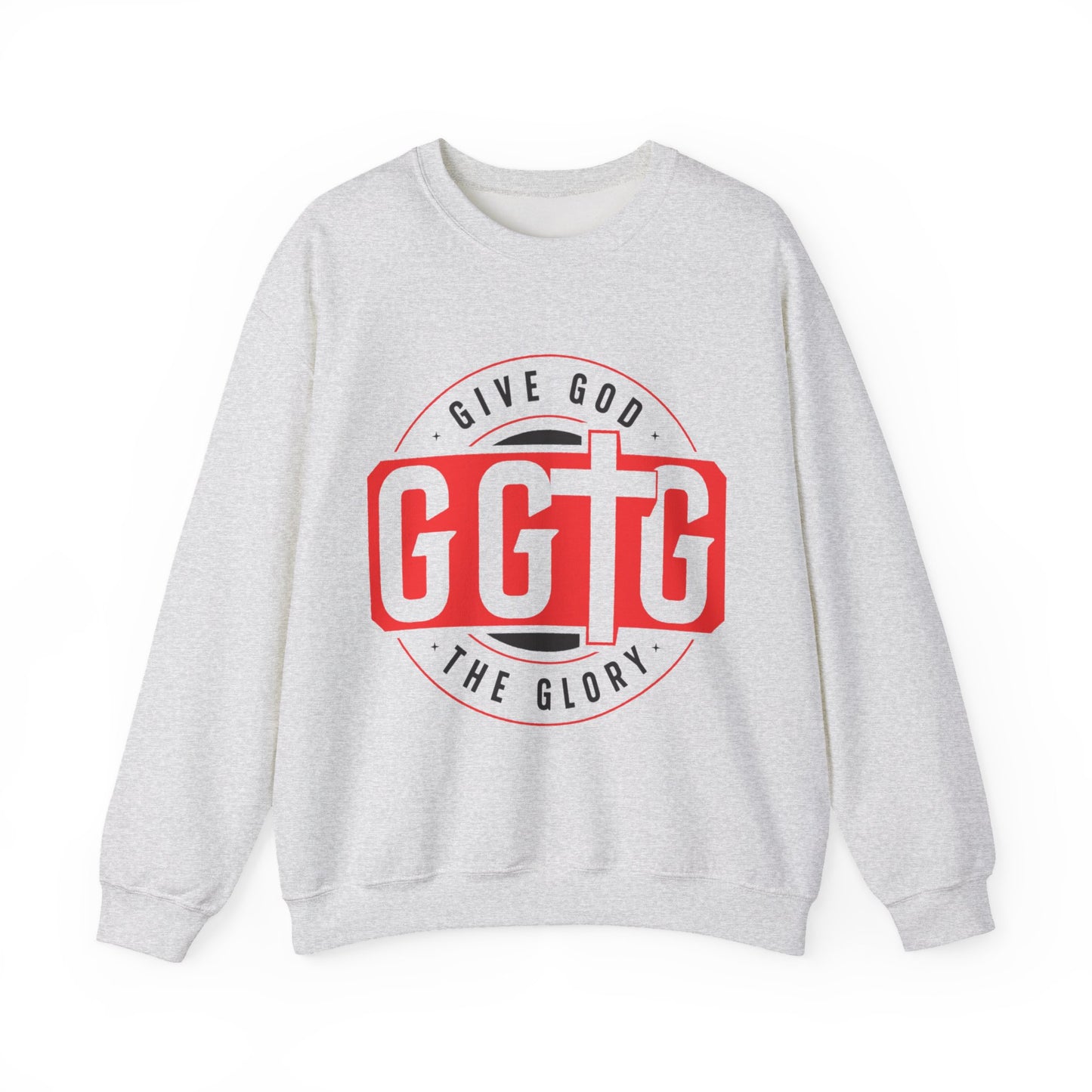 Inspirational Crewneck Sweatshirt - "Give God The Glory" & "Tell Your Story"
