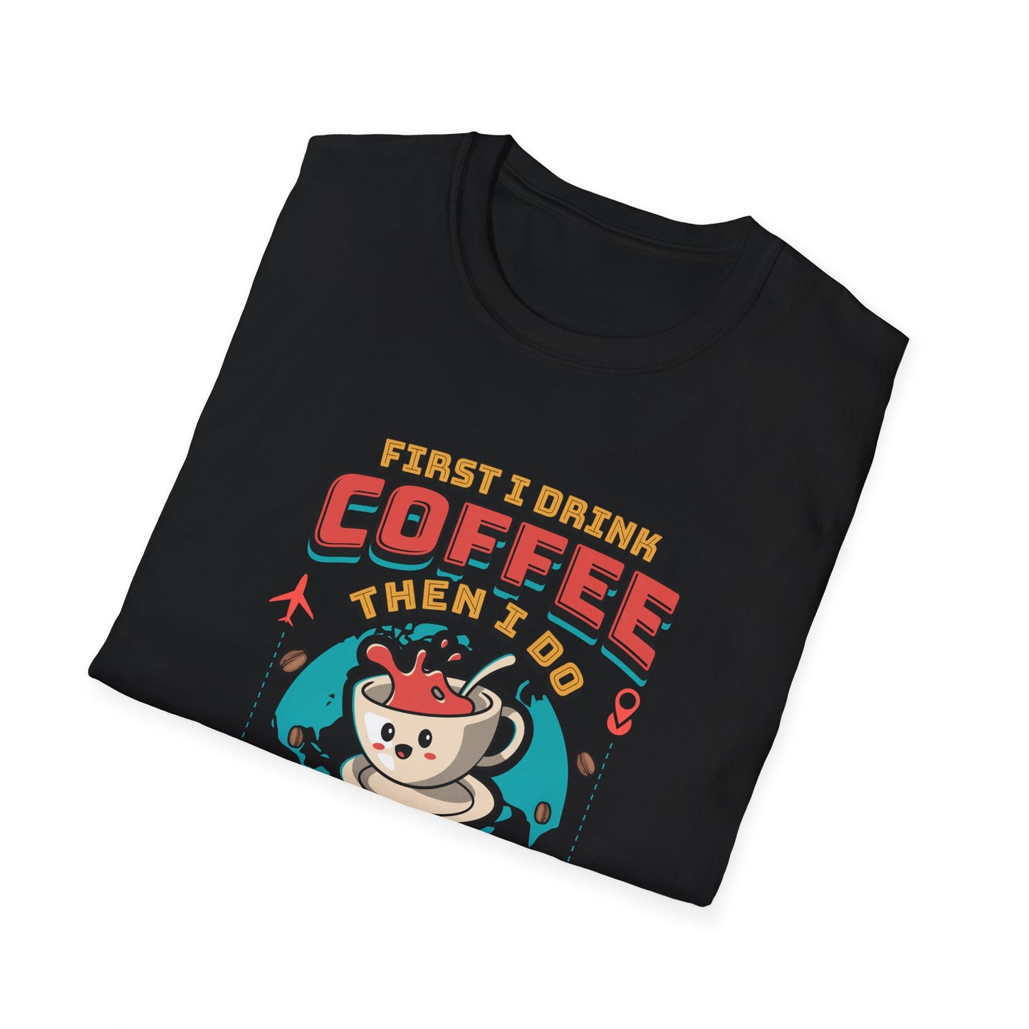 Travel Agent T-Shirt — " Coffee Travel Agent" Graphic Tee