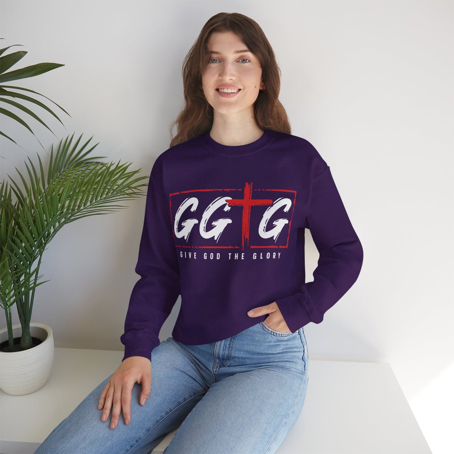 Inspiring Unisex Crewneck Sweatshirt - "Tell Your Story" Design