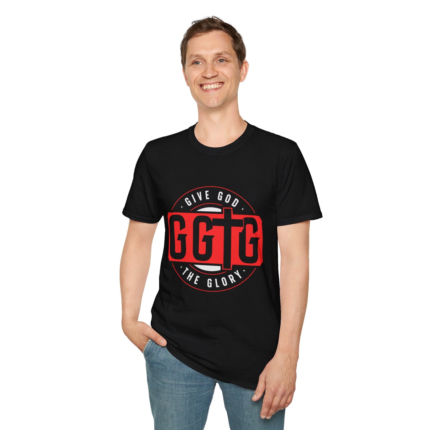 Unisex Softstyle T-Shirt - 'Give God the Glory & Tell Your Story' Inspirational Tee