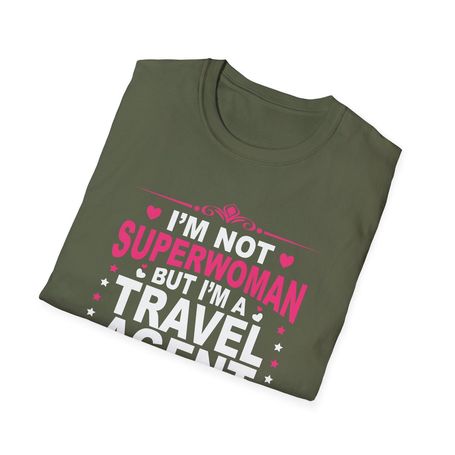 Travel Agent T-Shirt — "Super Woman 2 Travel Agent" Graphic Tee