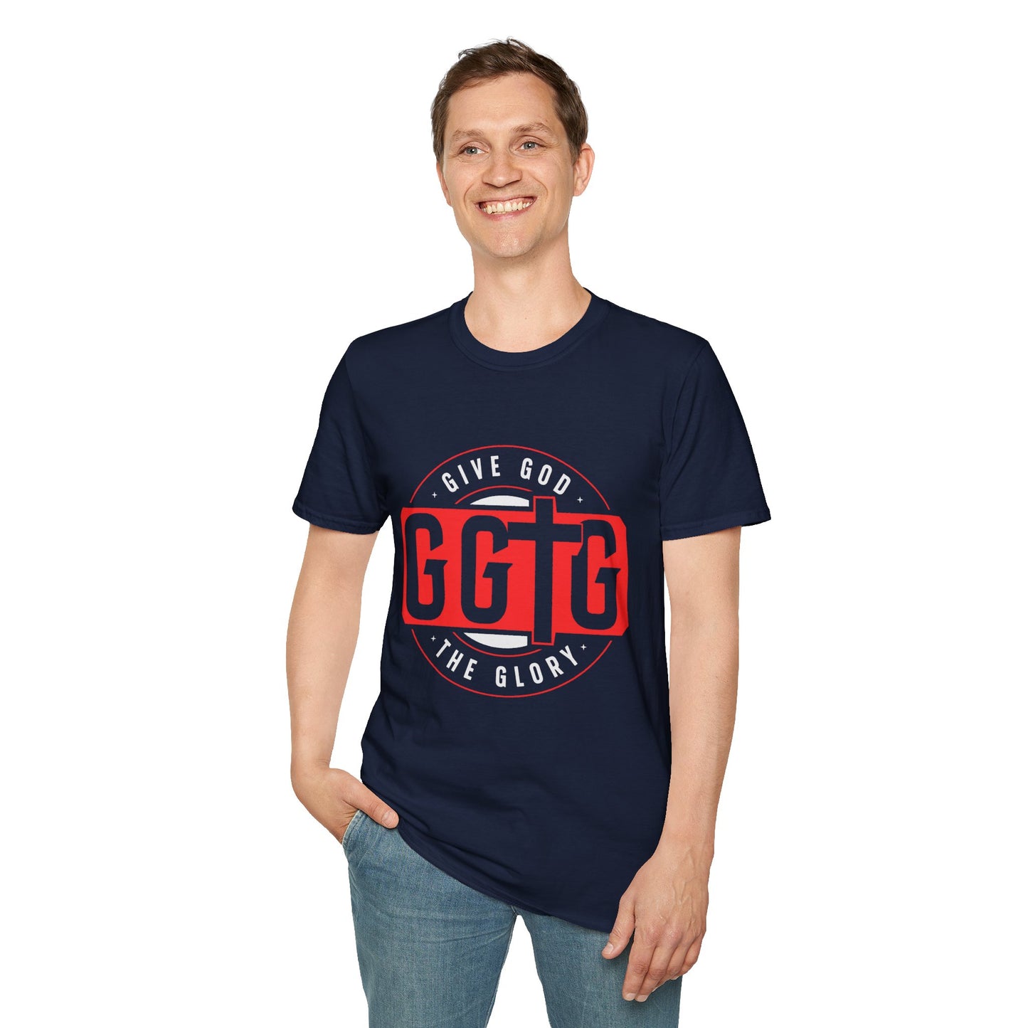Unisex Softstyle T-Shirt - 'Give God the Glory & Tell Your Story' Inspirational Tee