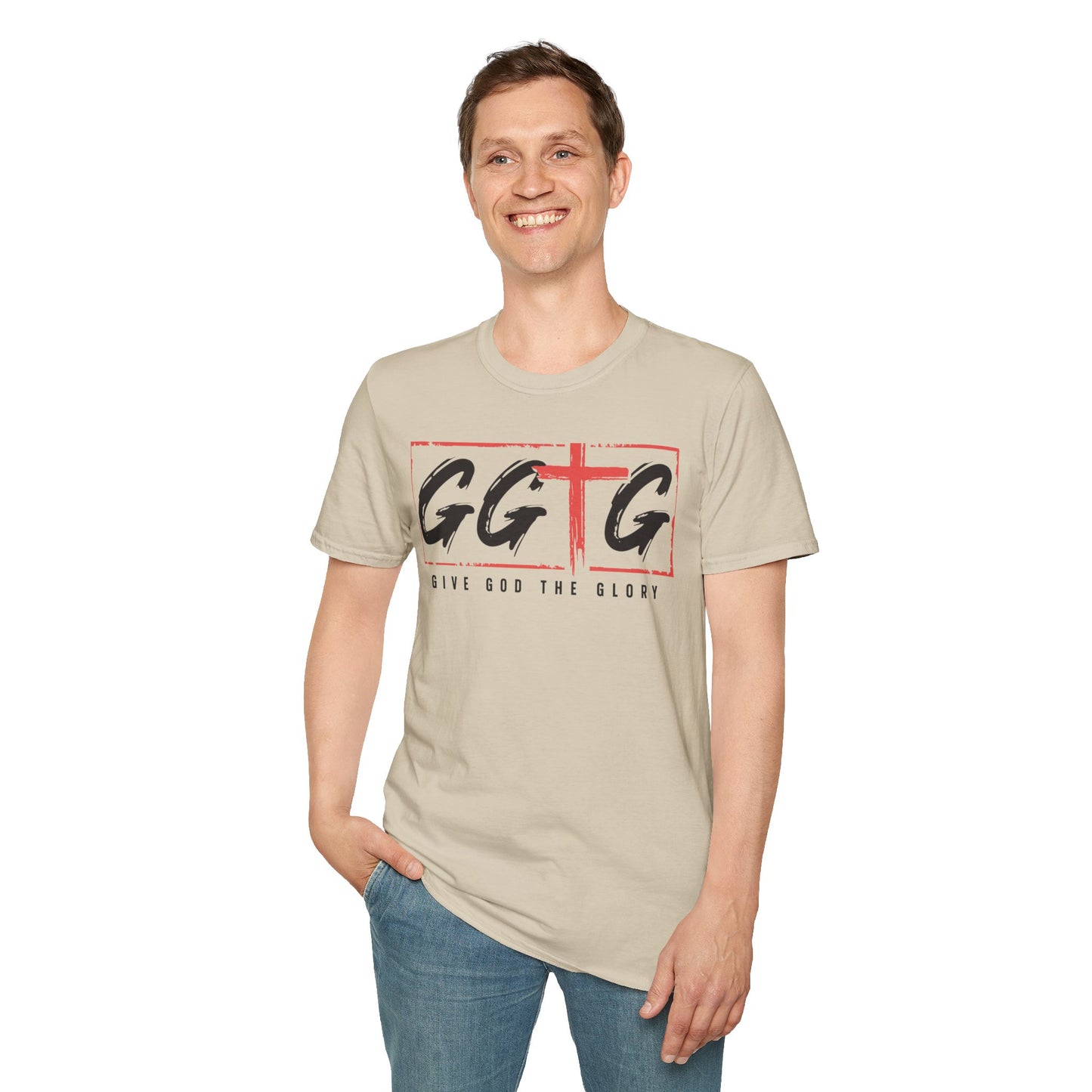 Unisex Inspirational T-Shirt - 'Give God the Glory' & 'Tell Your Story'